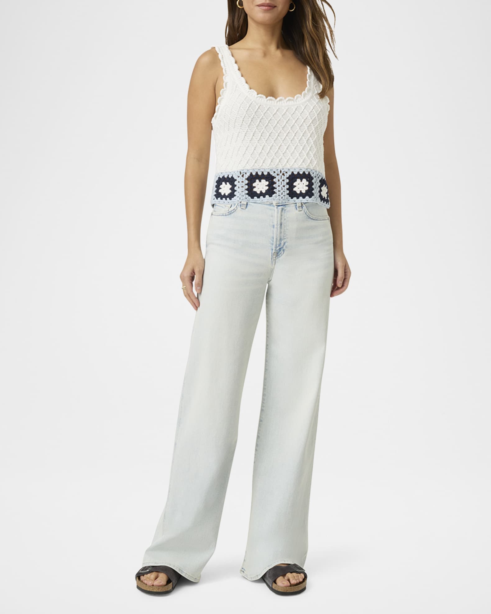 Sonia Crochet Sweater Tank Top 1