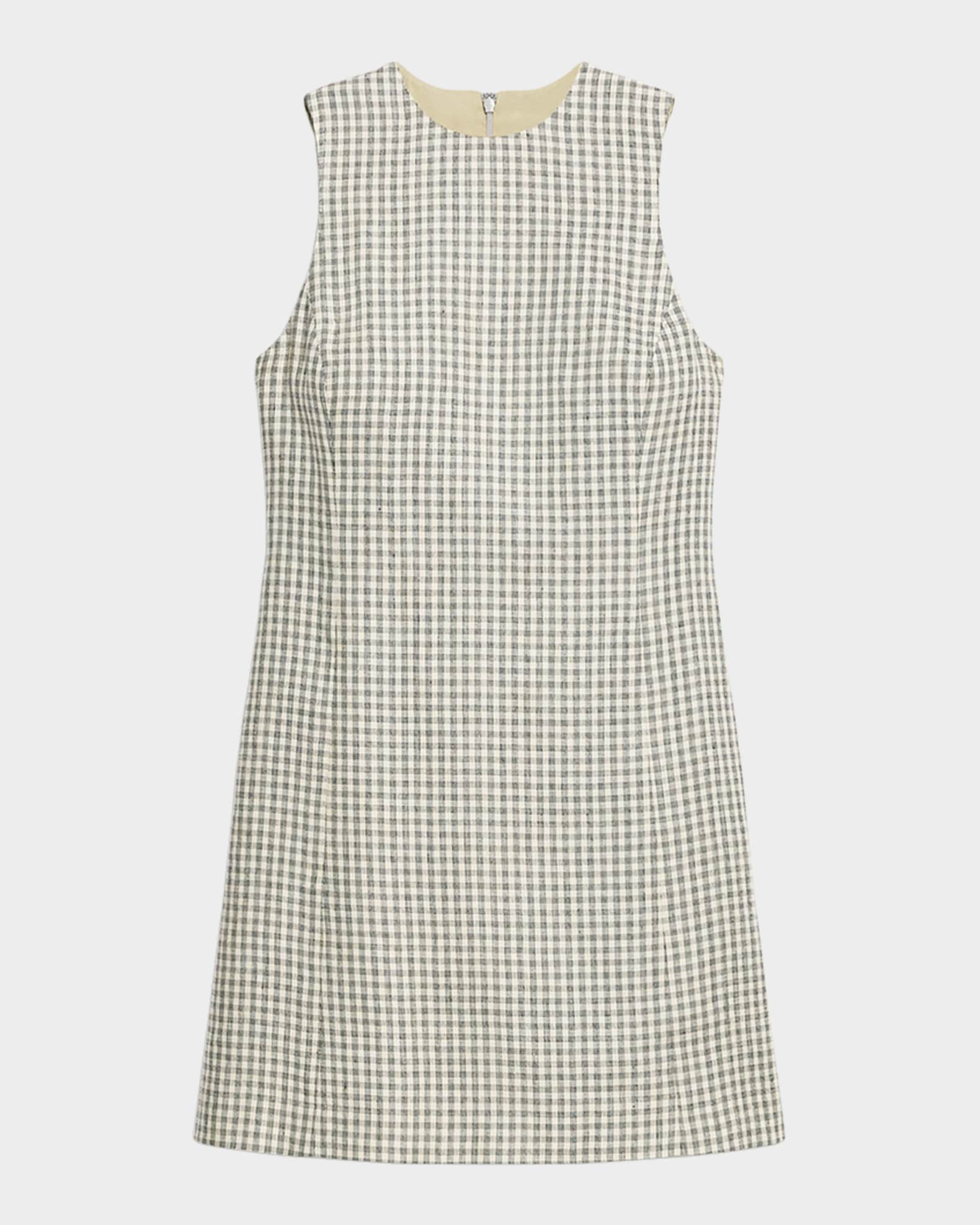 Linear Check Easy Flare Mini Dress 0