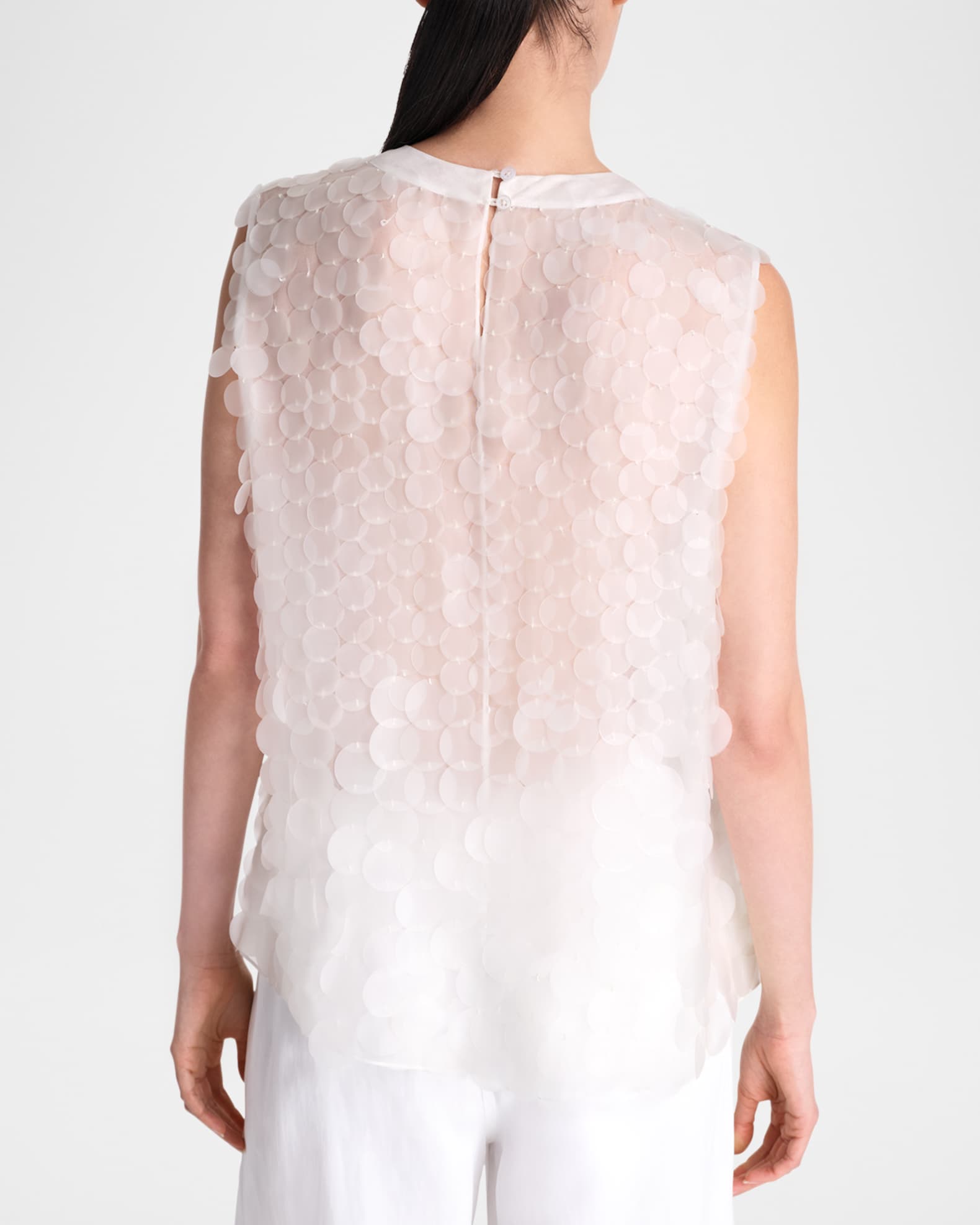 Semi-Sheer Paillette Shell 1