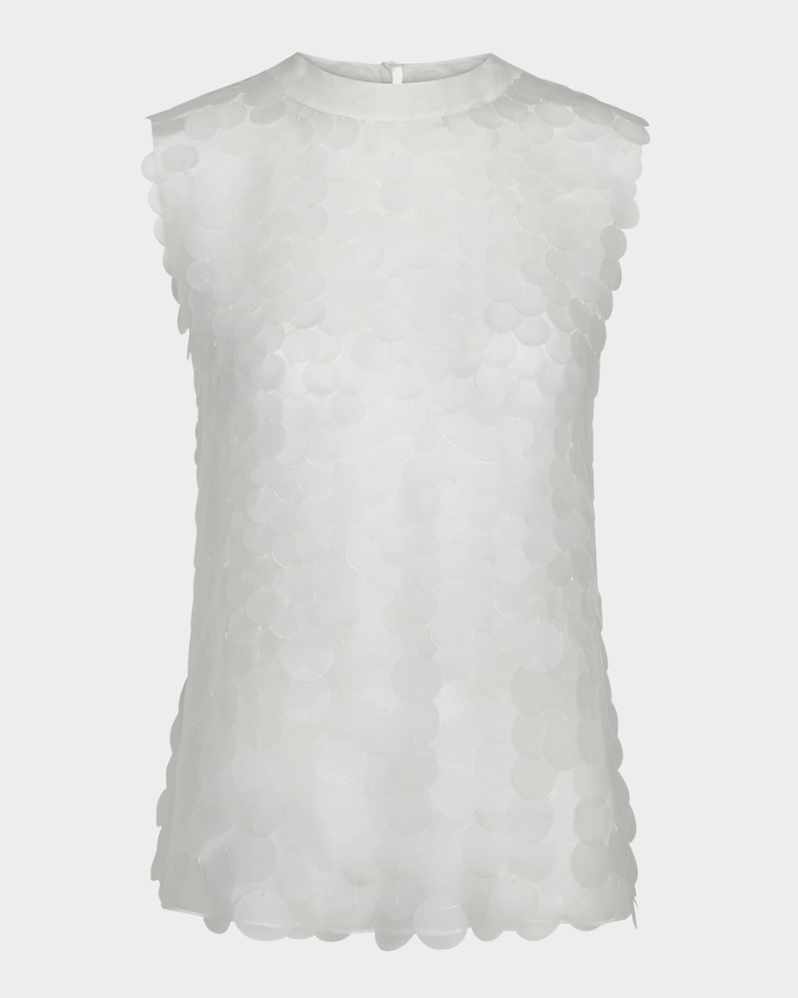 Semi-Sheer Paillette Shell 0