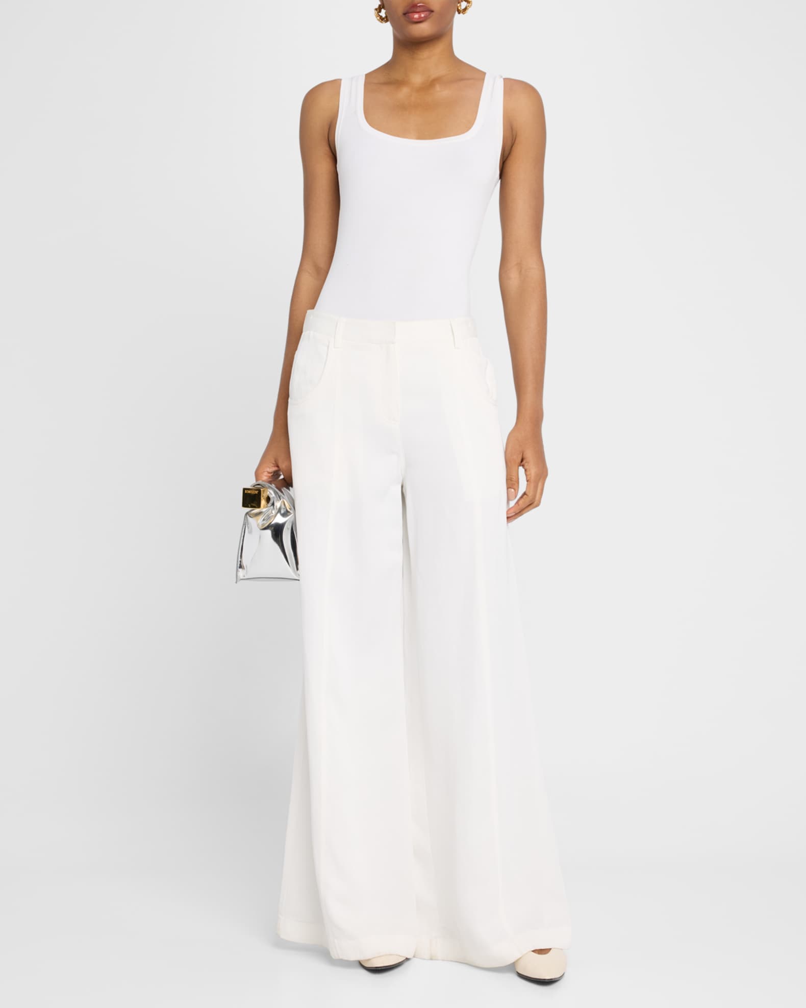 Dees Wide-Leg Linen-Blend Trousers 1