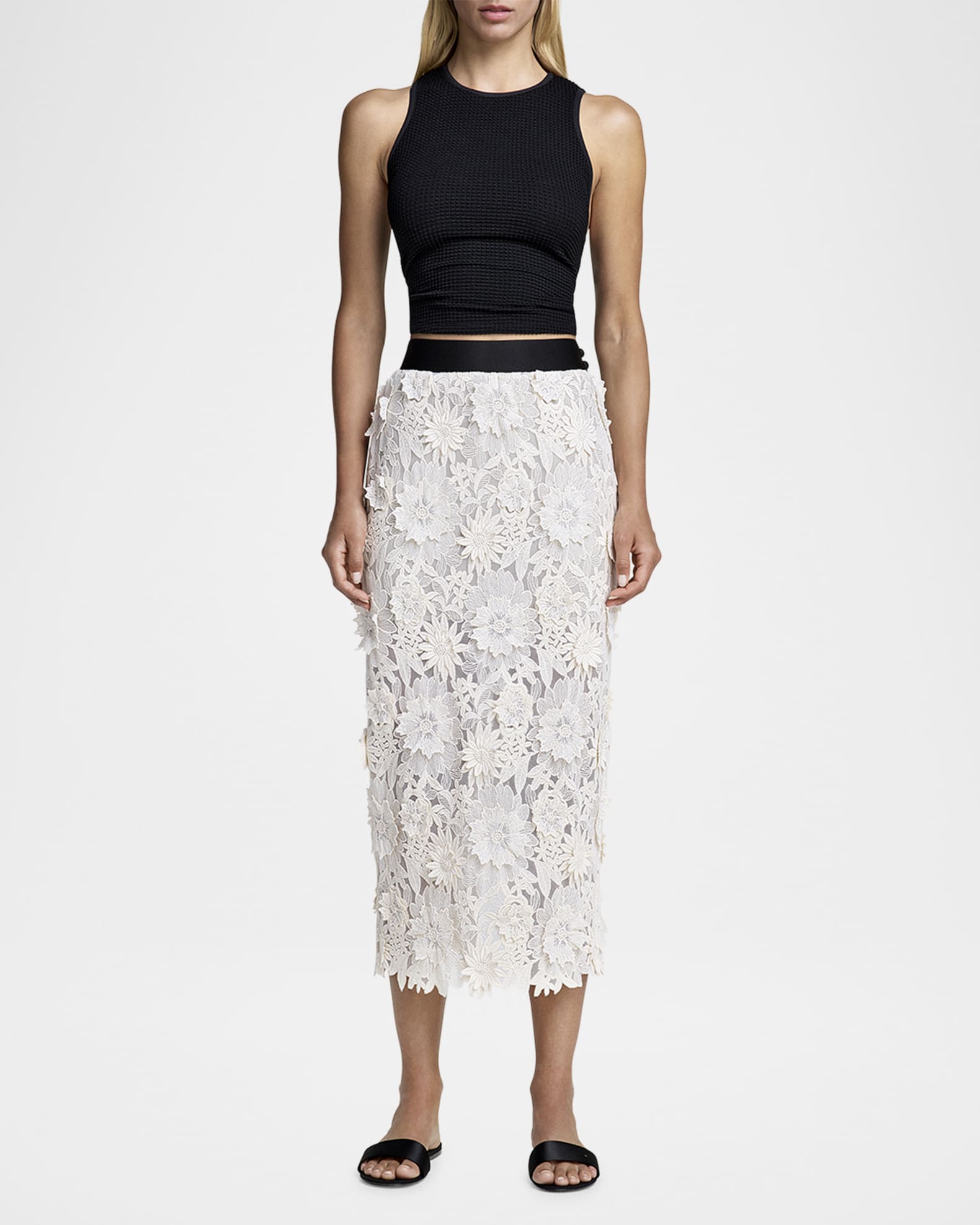 Applique Pencil Skirt 1