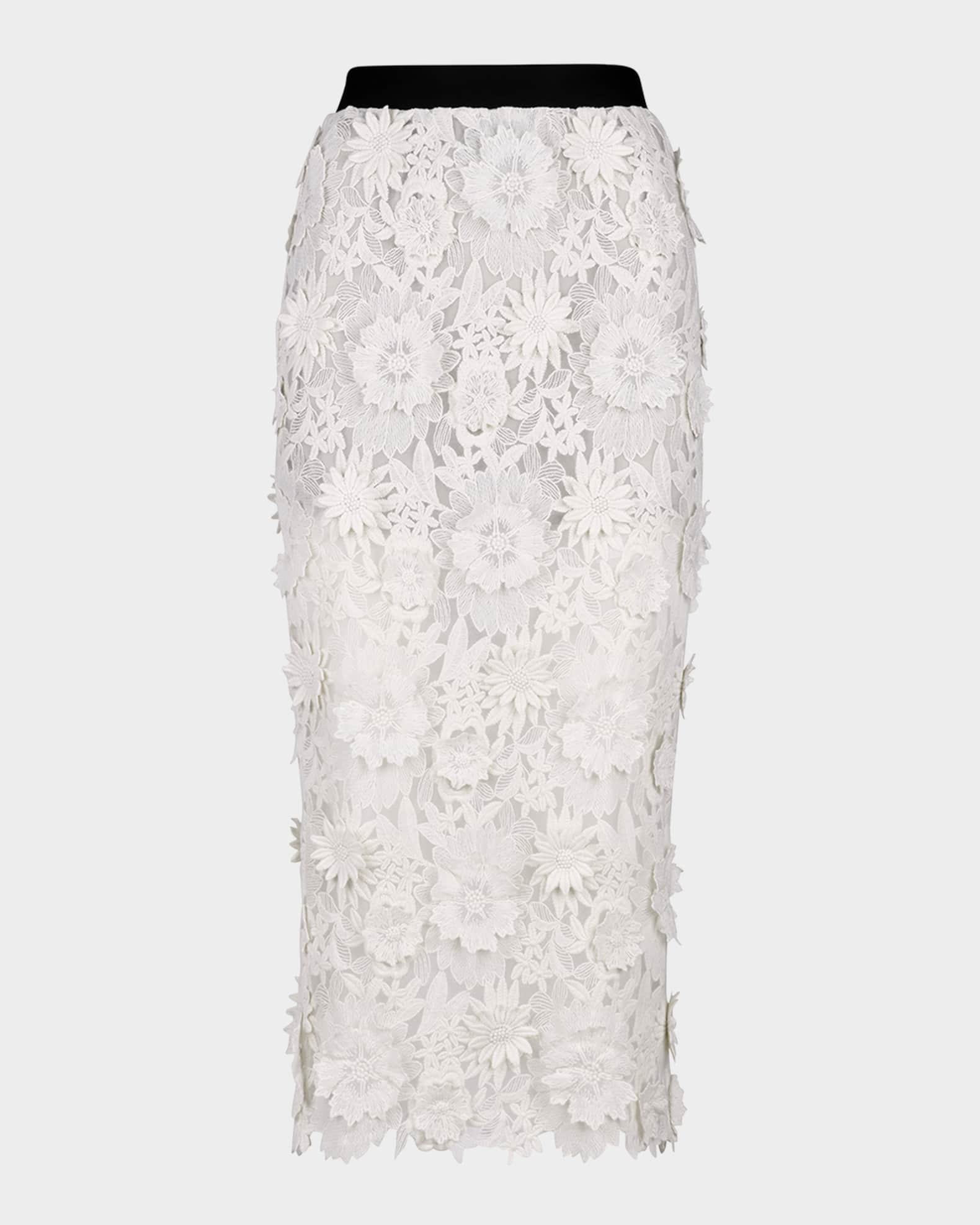 Applique Pencil Skirt 0