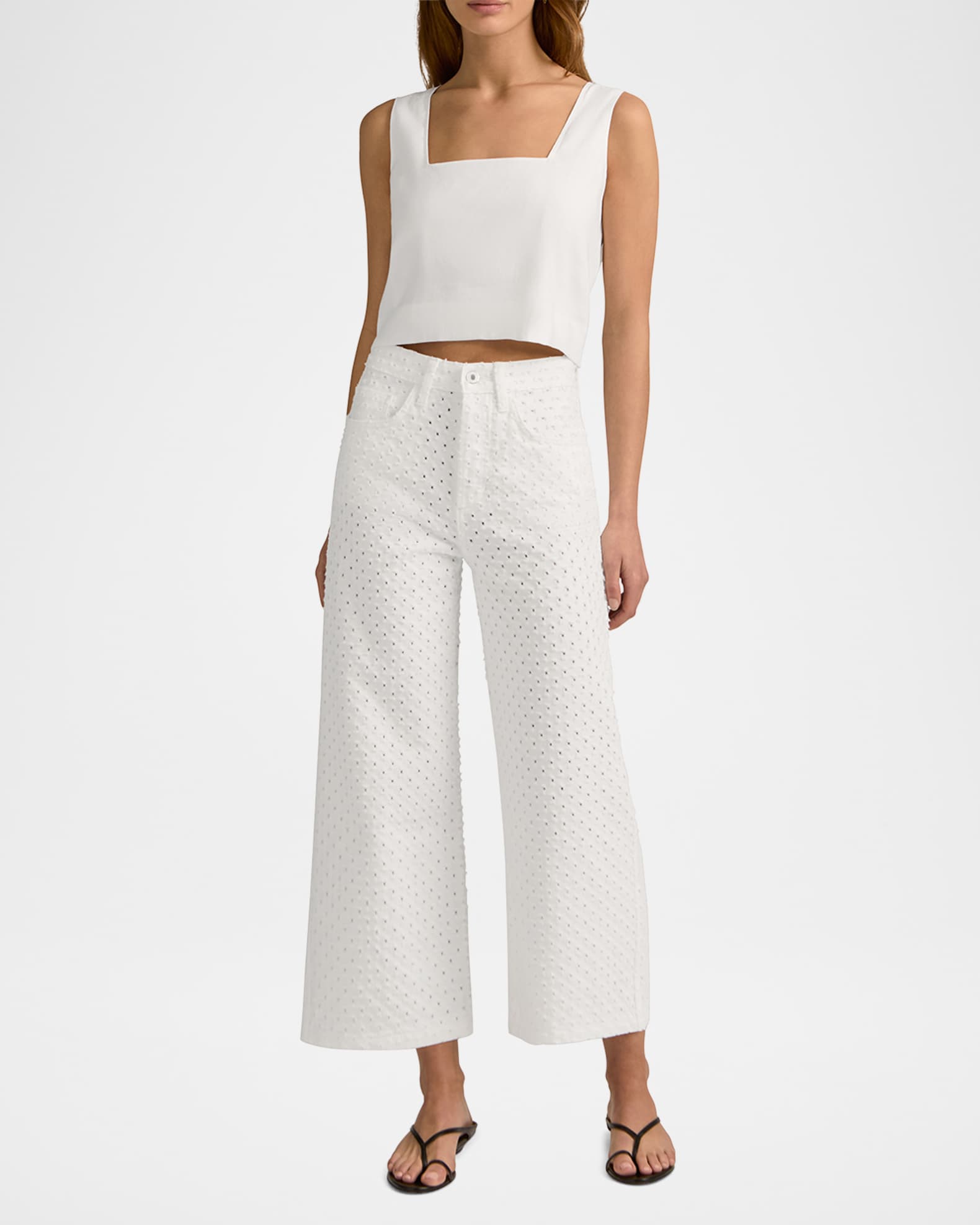 The Masha Super High-Rise Wide Cropped Jeans 1