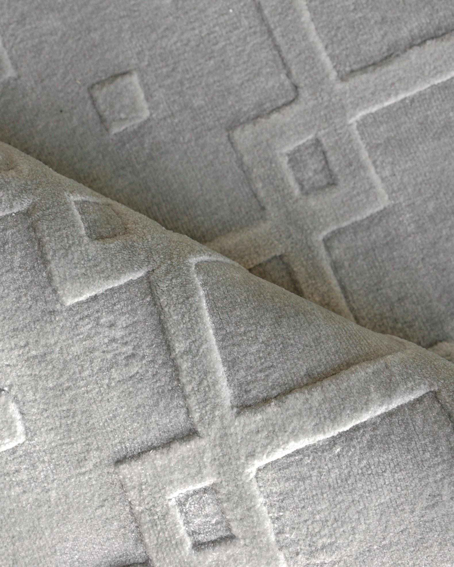 Camora Hand-Loomed Light Silver Rug Collection | Neiman Marcus