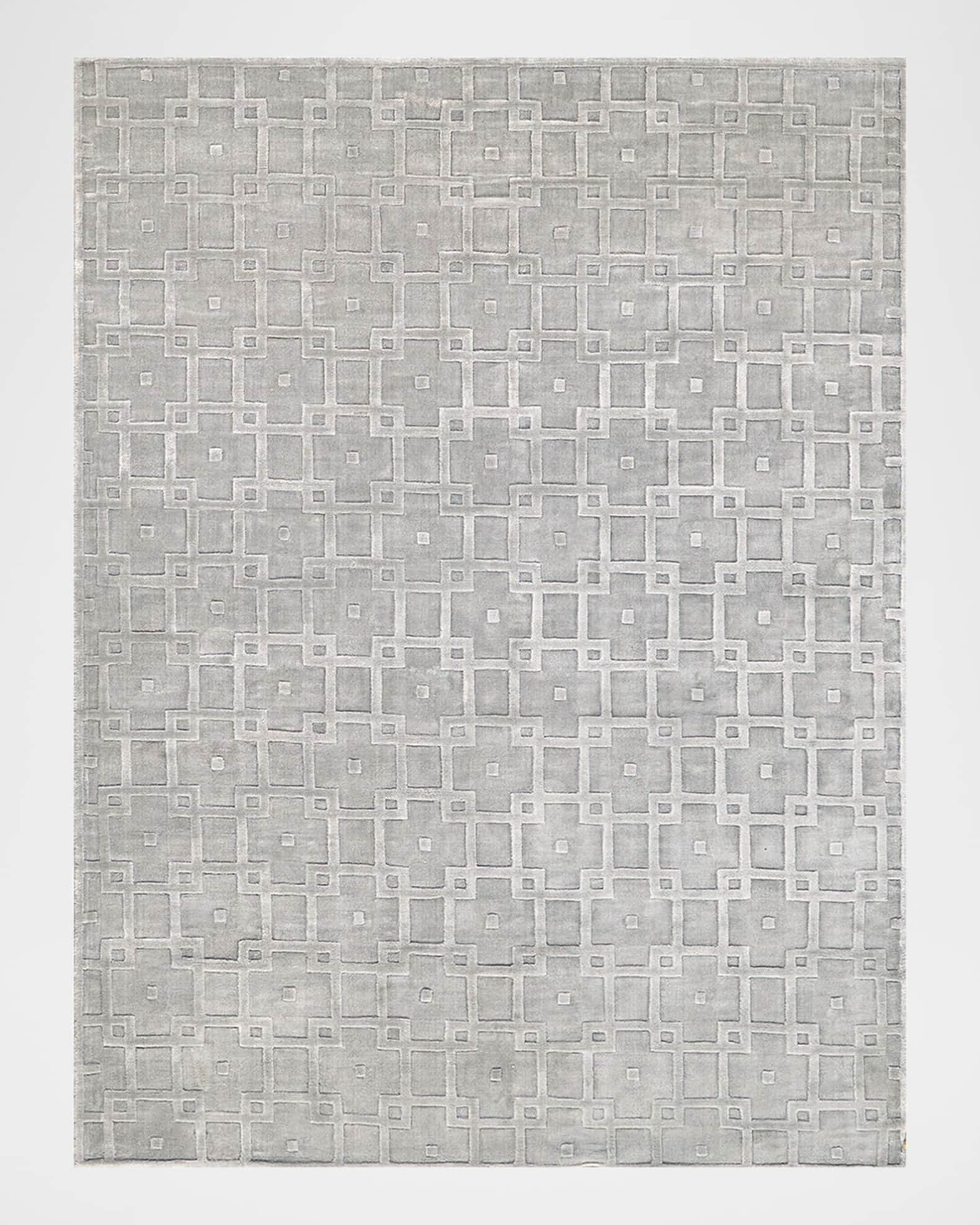 Camora Hand-Loomed Light Silver Rug Collection | Neiman Marcus