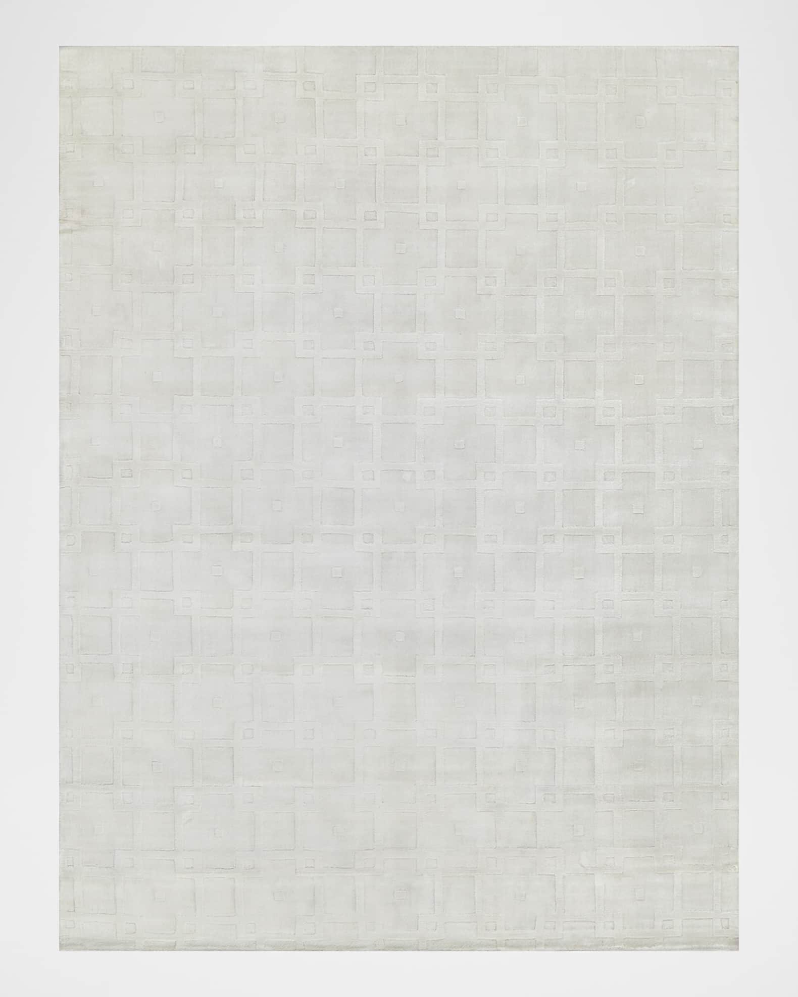 Camora Hand-Loomed White Rug 0