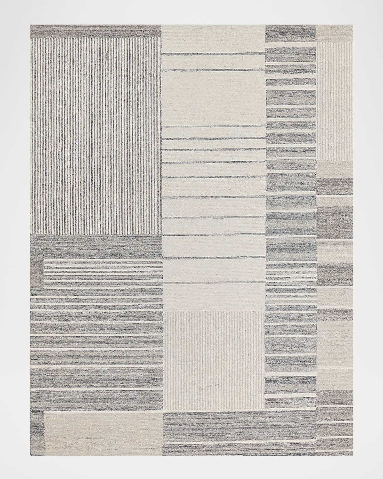 Castine Hand-Tufted Silver Rug, 8' x 10' 0