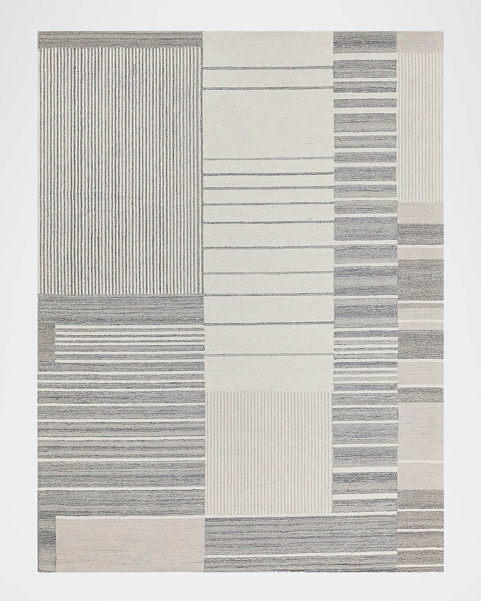 Castine Hand-Tufted Silver Rug, 6' x 9' 0