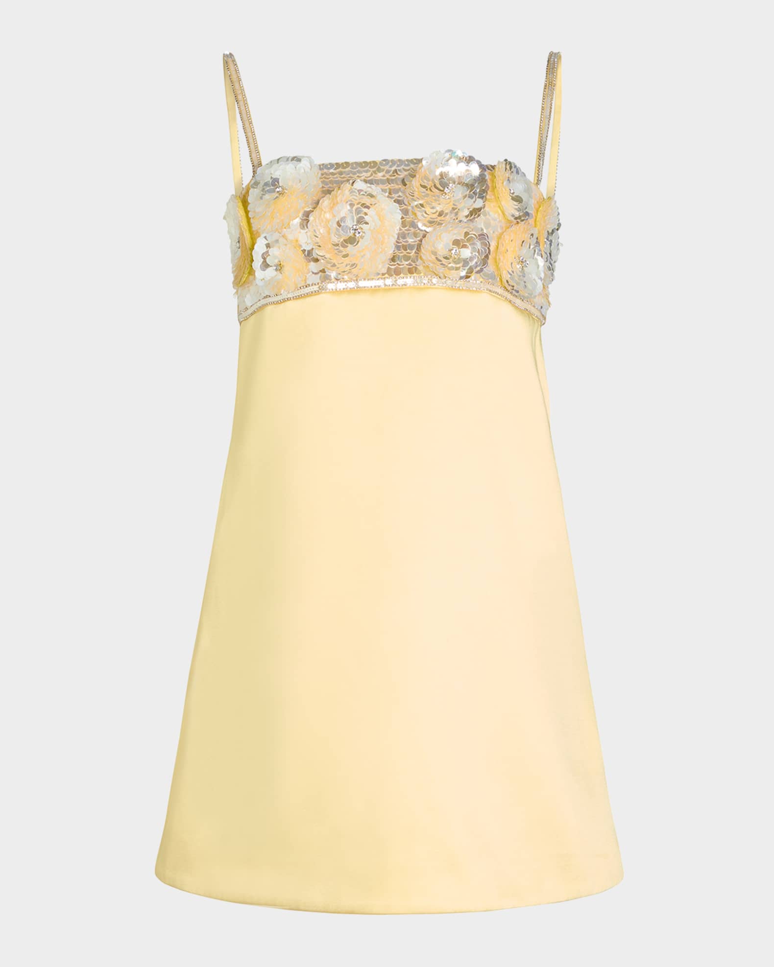 Lark Flower Sequined Mini Dress  0