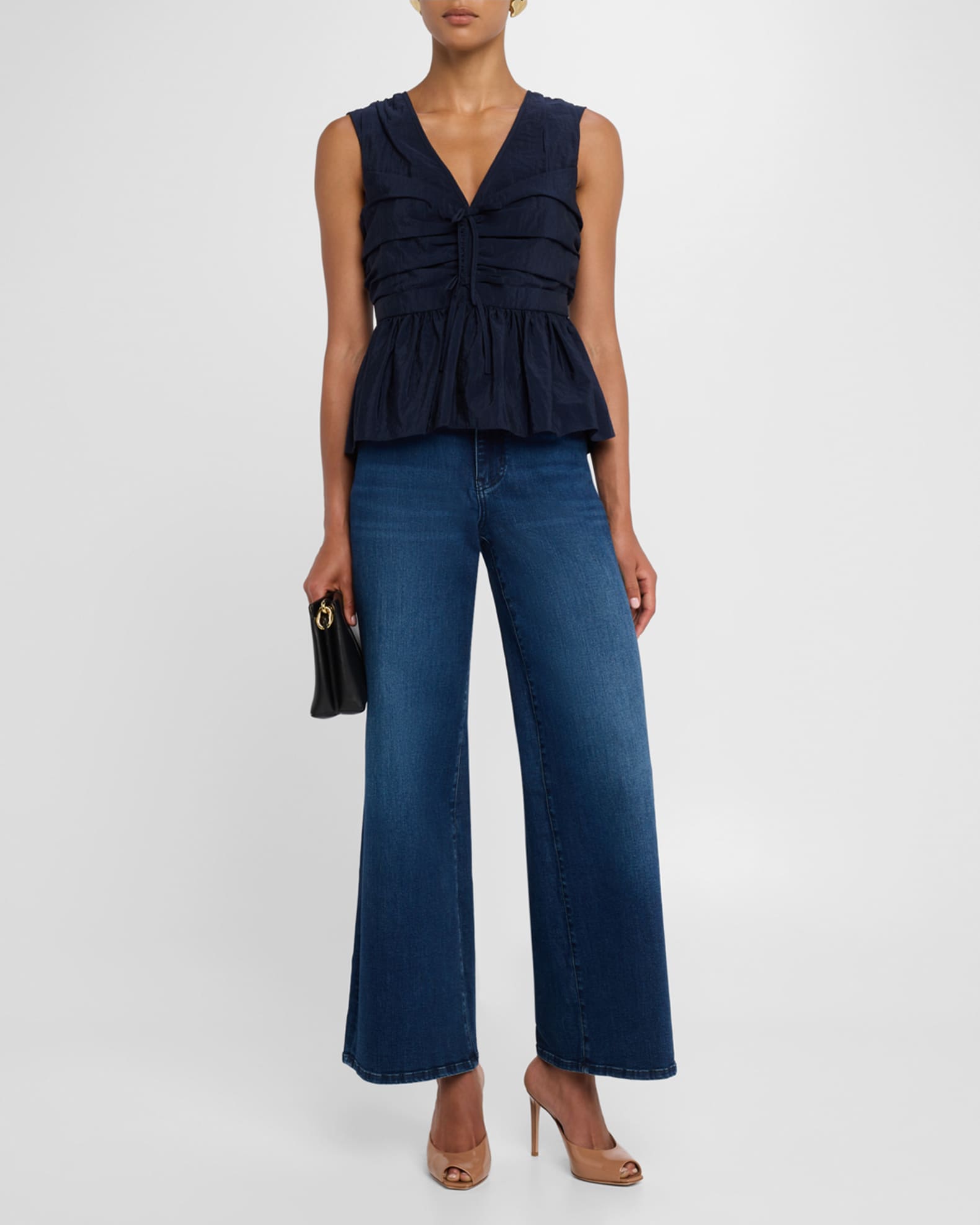 Sina Ruched Sleeveless Top  1