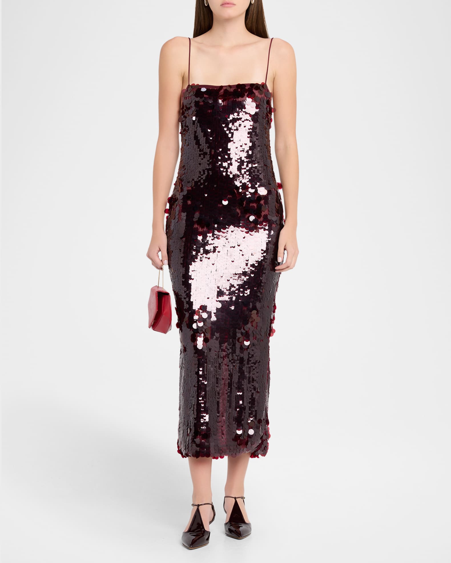 Retrofete Alana Sleeveless Sequined Midi Dress | Neiman Marcus