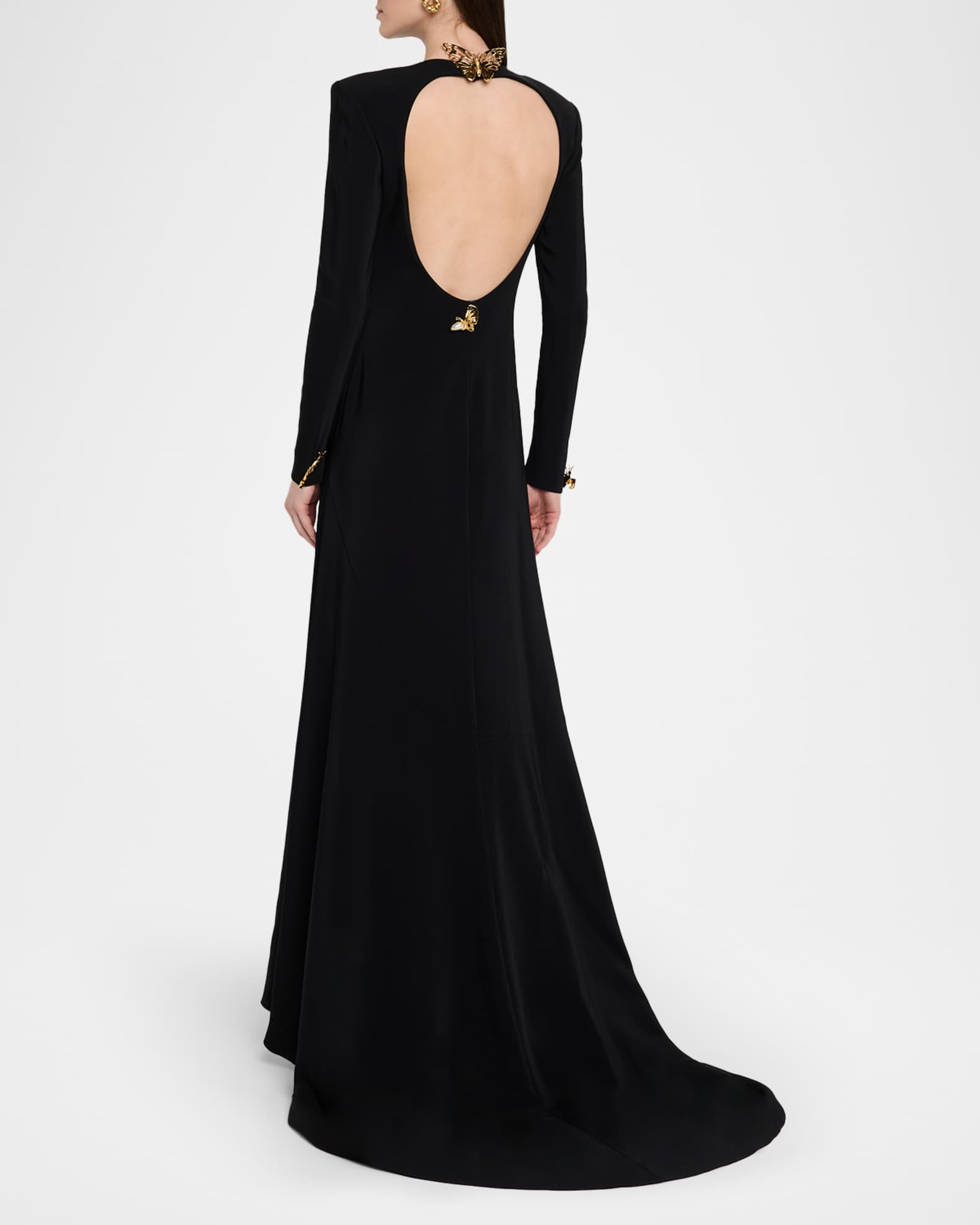 long sleeve oscar dresses Allison Janney Oscar Red Carpet Dresses with Long Sleeves  loveangeldress