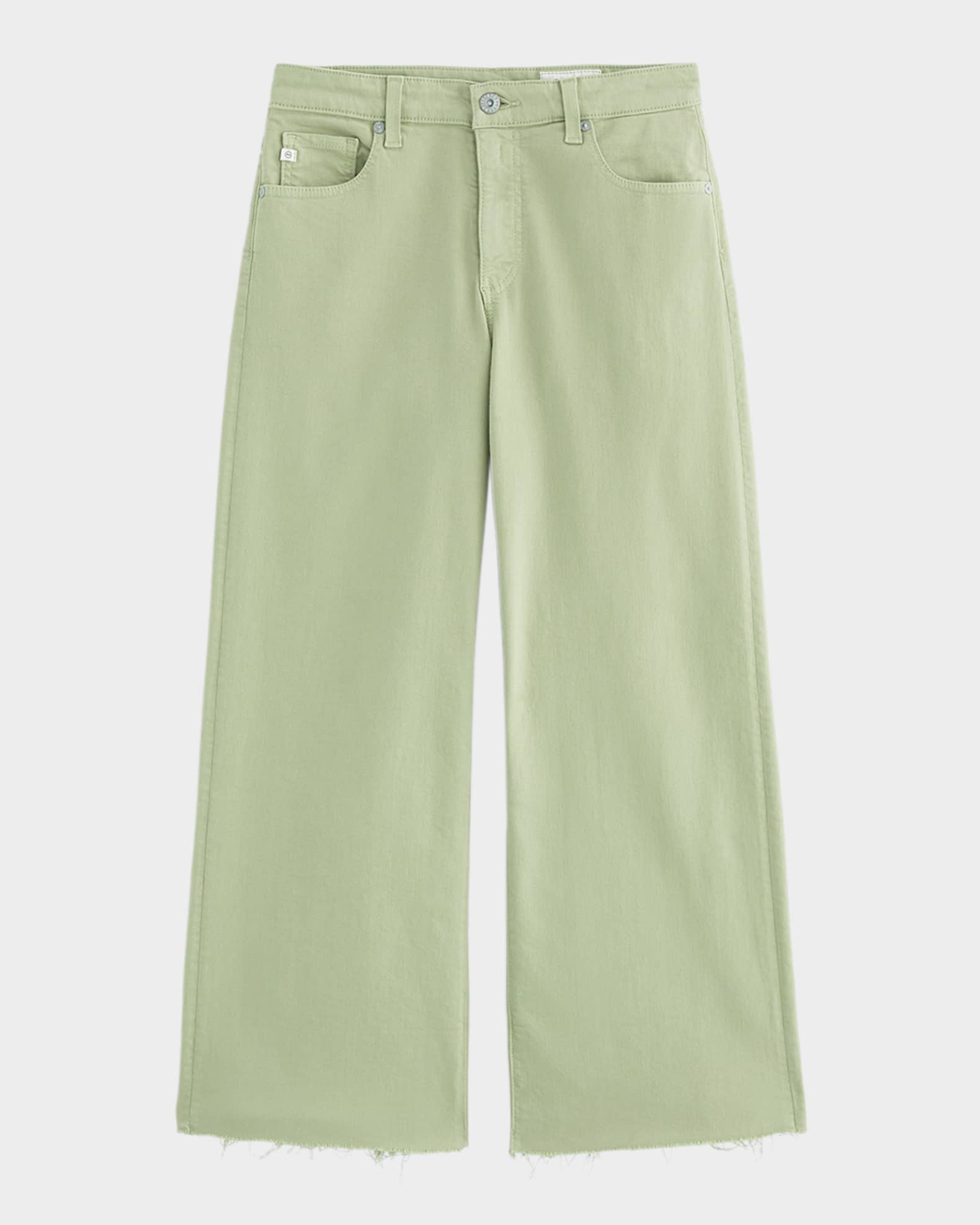 Saige Wide-Leg Crop Jeans 0
