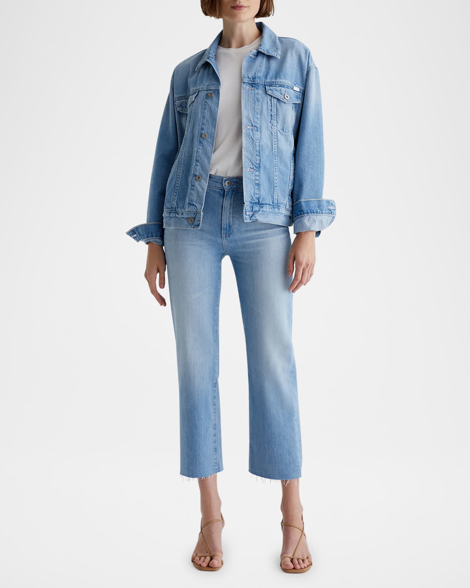 Brinley Crop Straight Jeans 1