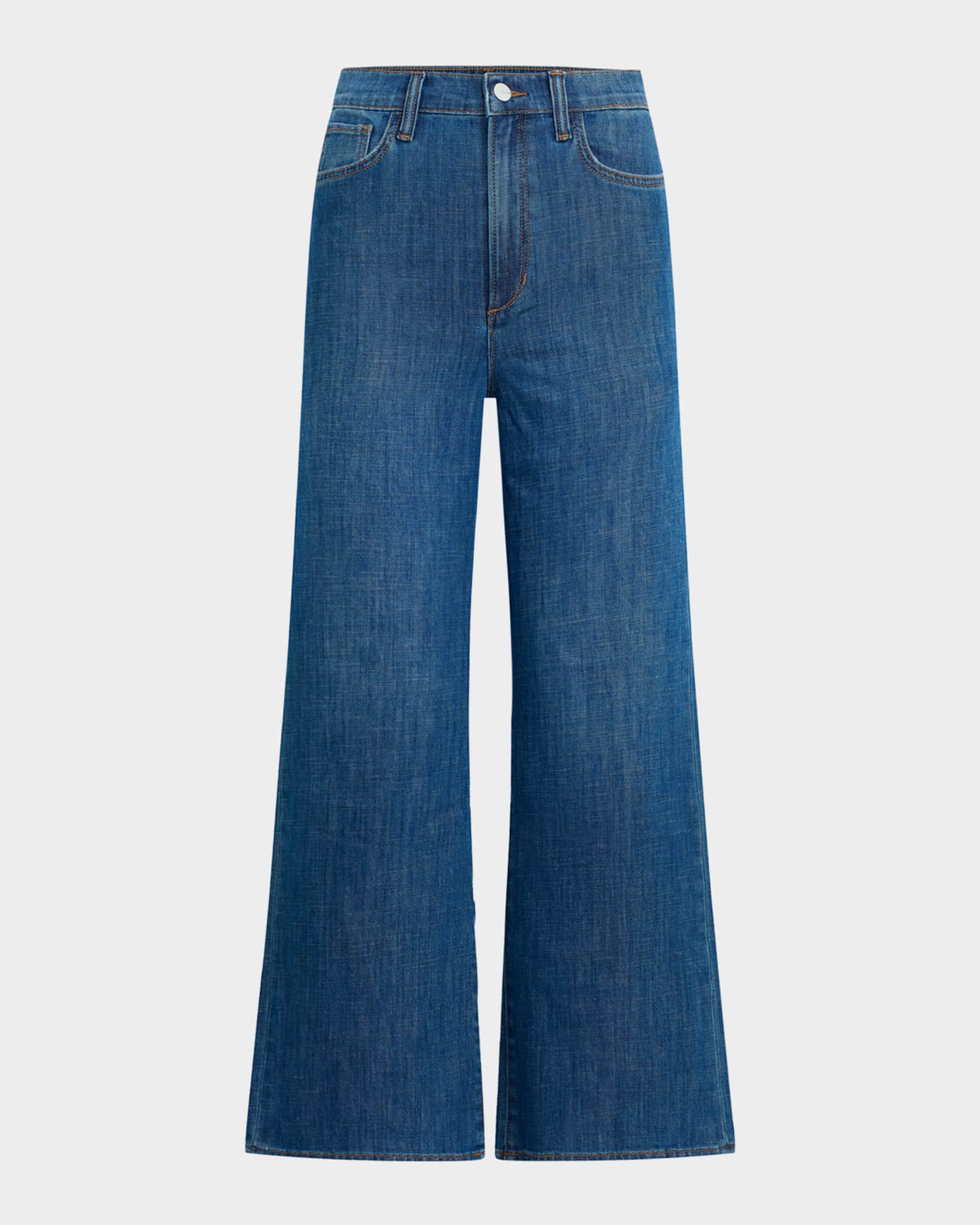 The Mia Wide-Leg Ankle Jeans 0