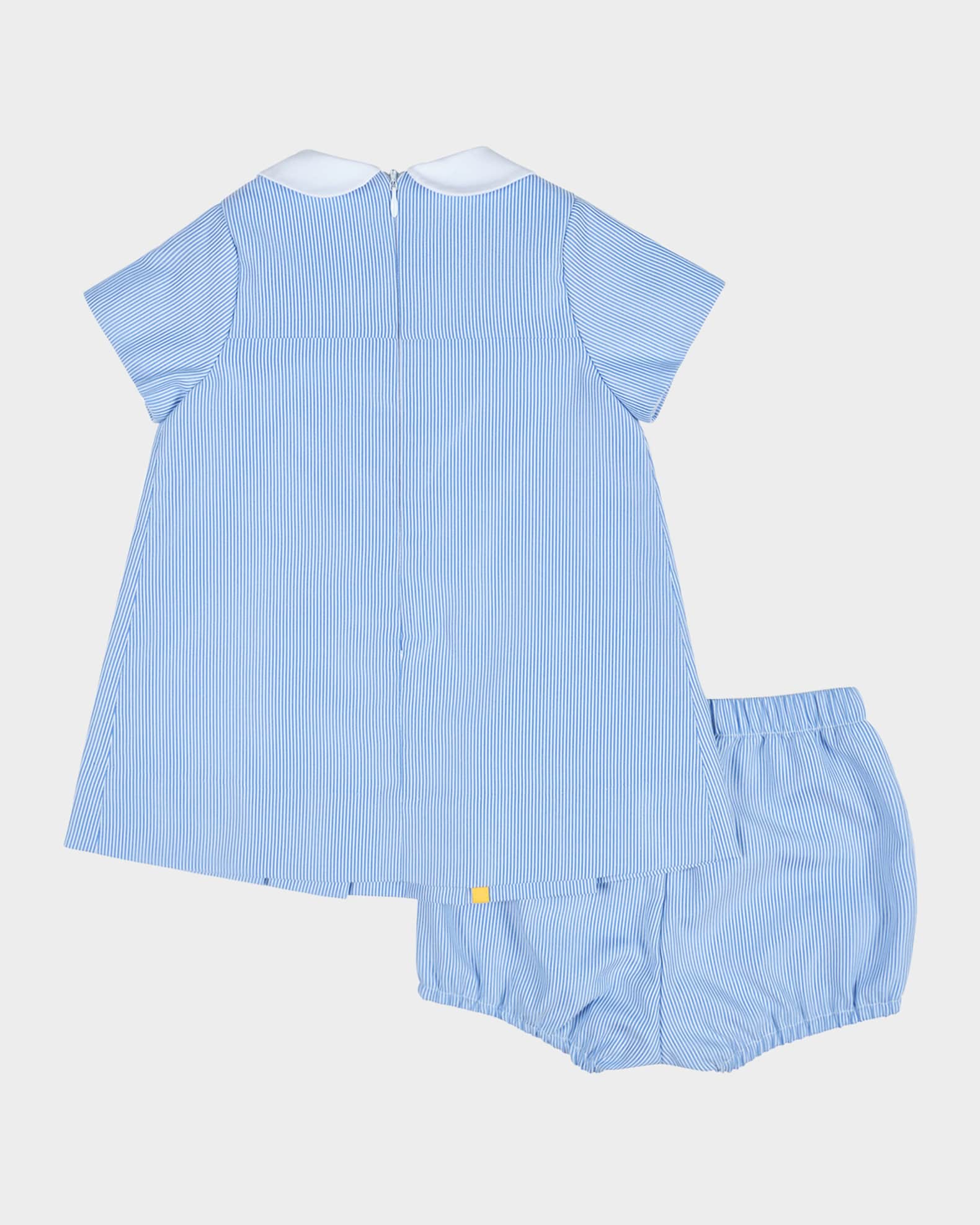 Girl's Striped Dress W/ Flowers & Bloomers, Size 6M-24M 1