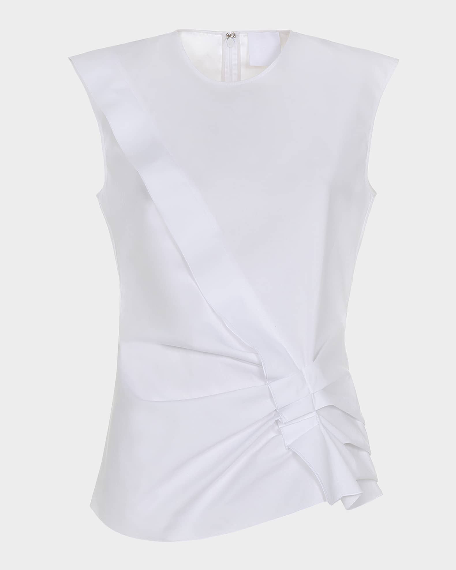 Gathered Ruffle Cotton Top 0