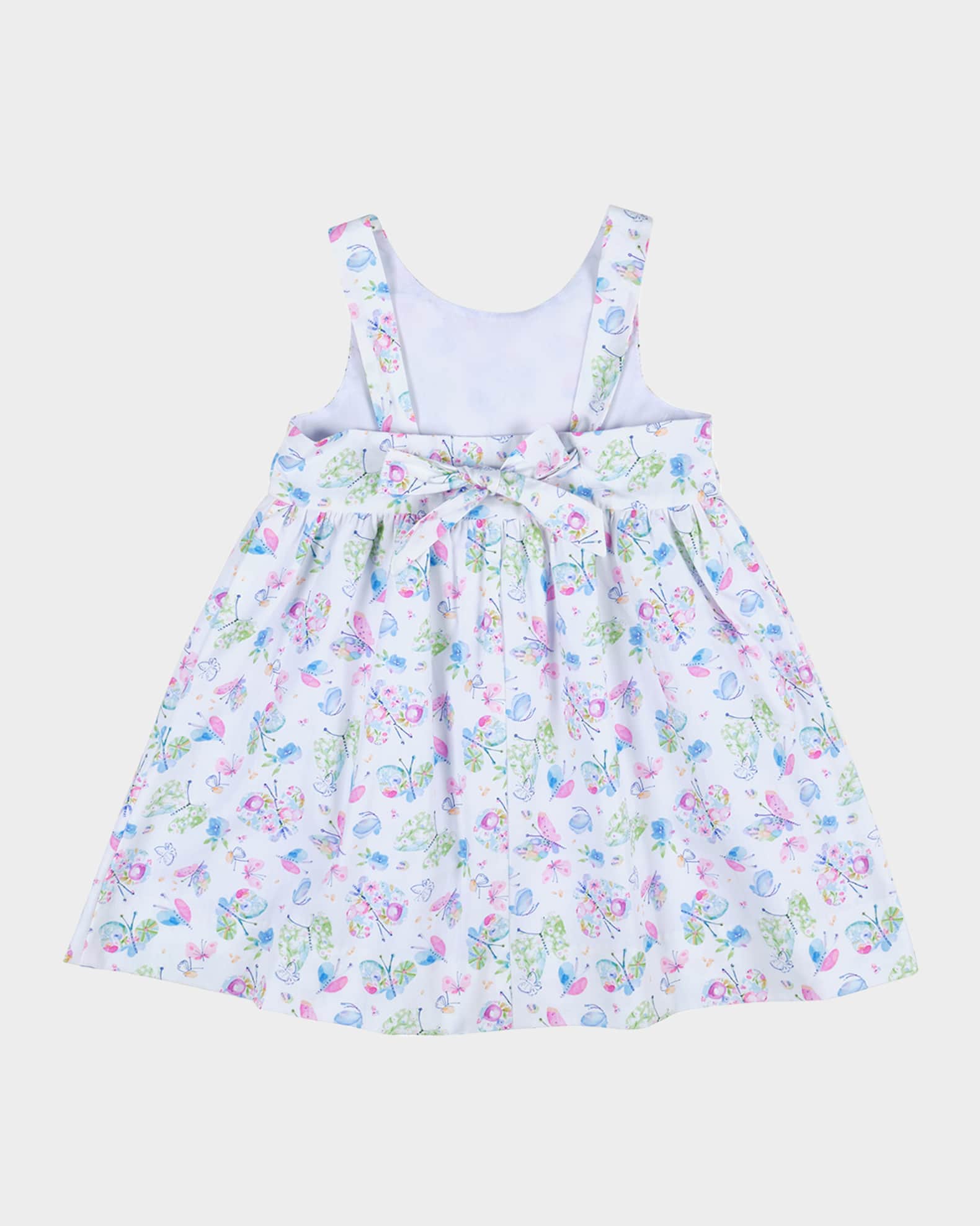 Girl's Butterfly-Print Dress W/ Applique, Size 12M-18M 1