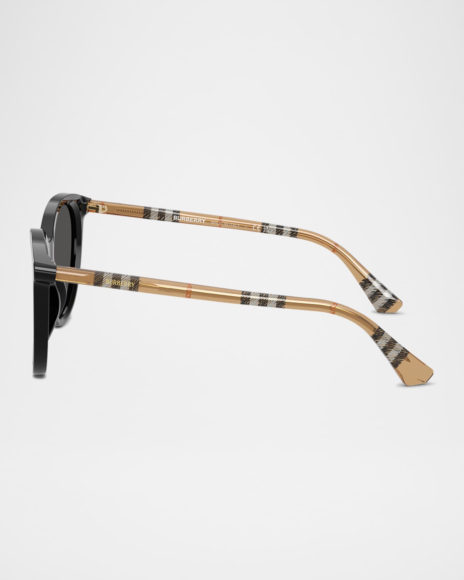BE4455F Round Acetate Sunglasses 1