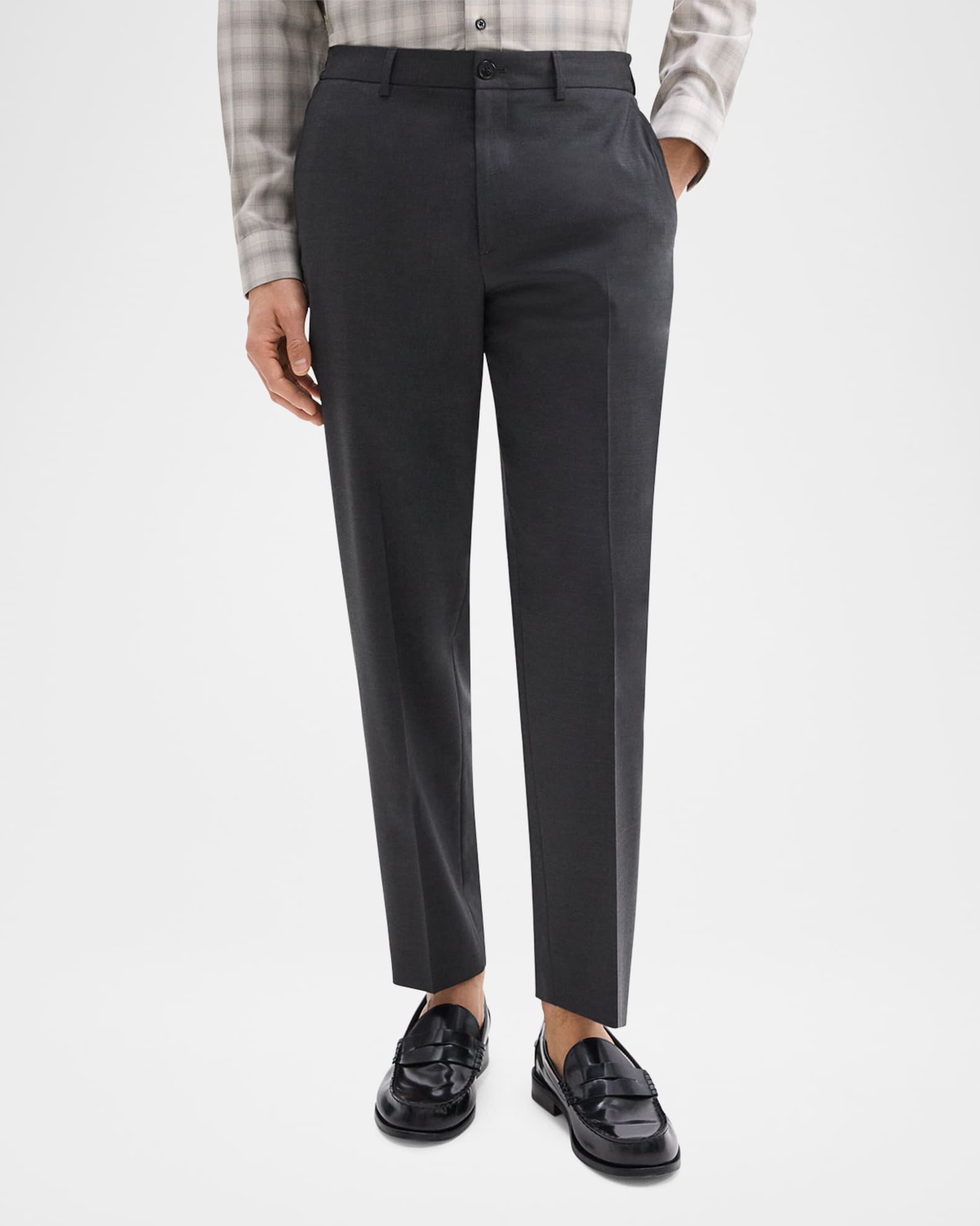 パンツ Theory CURTIS SW PL T BOND WOOL TWILL Theory Men's Curtis Drawstring Motion Wool Pants | Neiman Marcus