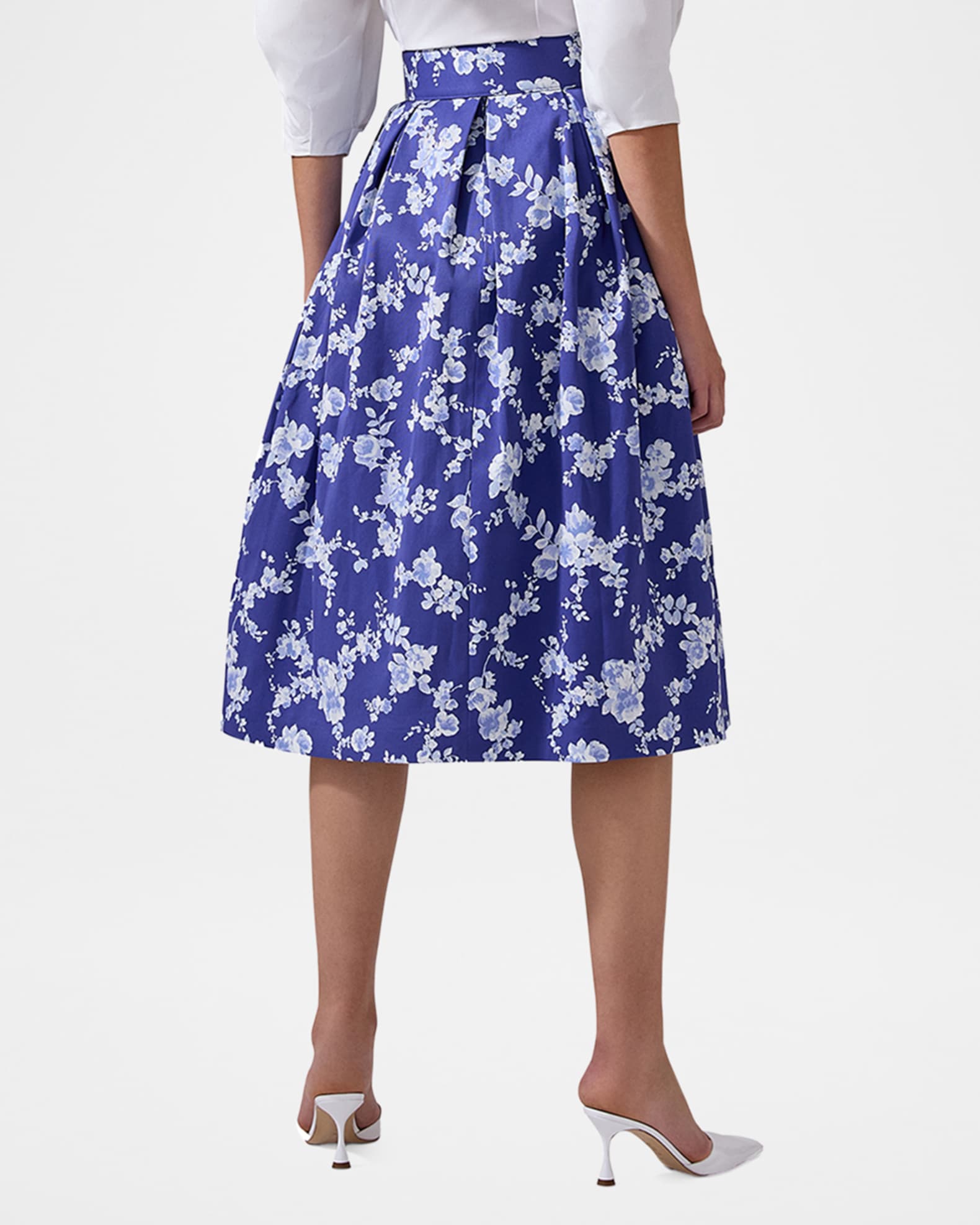 Carolina Herrera Floral Full Midi Skirt | Neiman Marcus