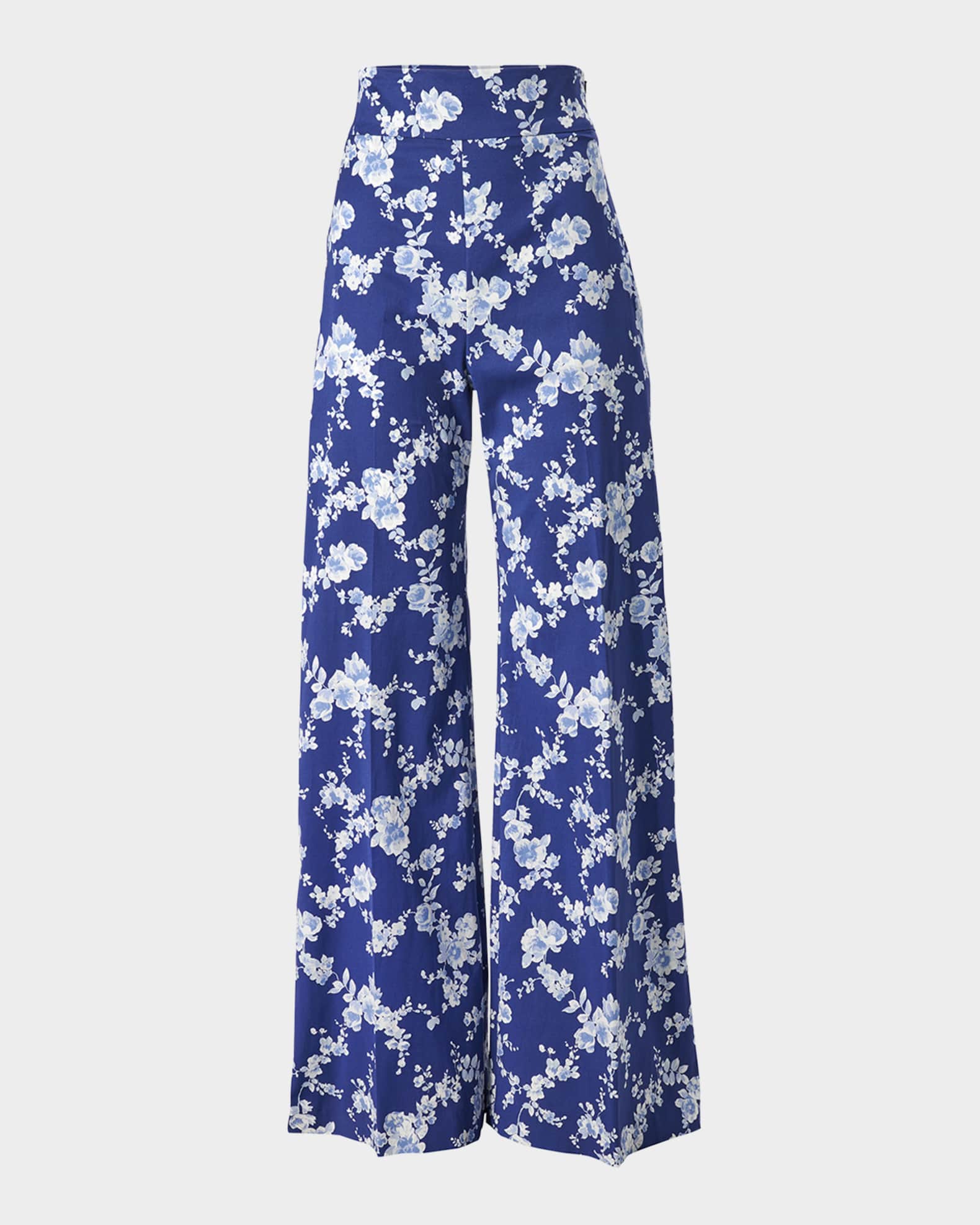 Floral Wide Leg Pants 0