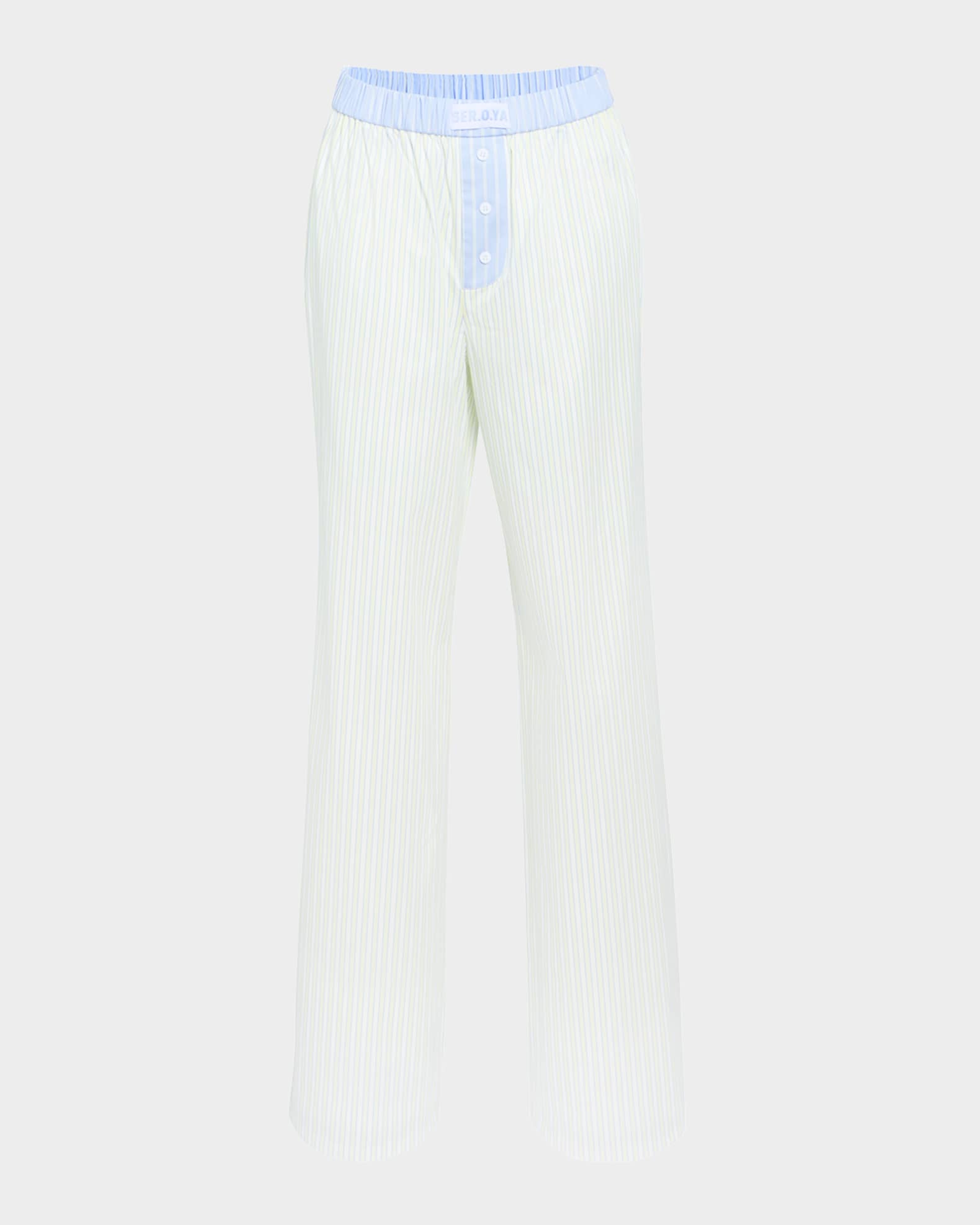 Charli Striped Poplin Pants 0