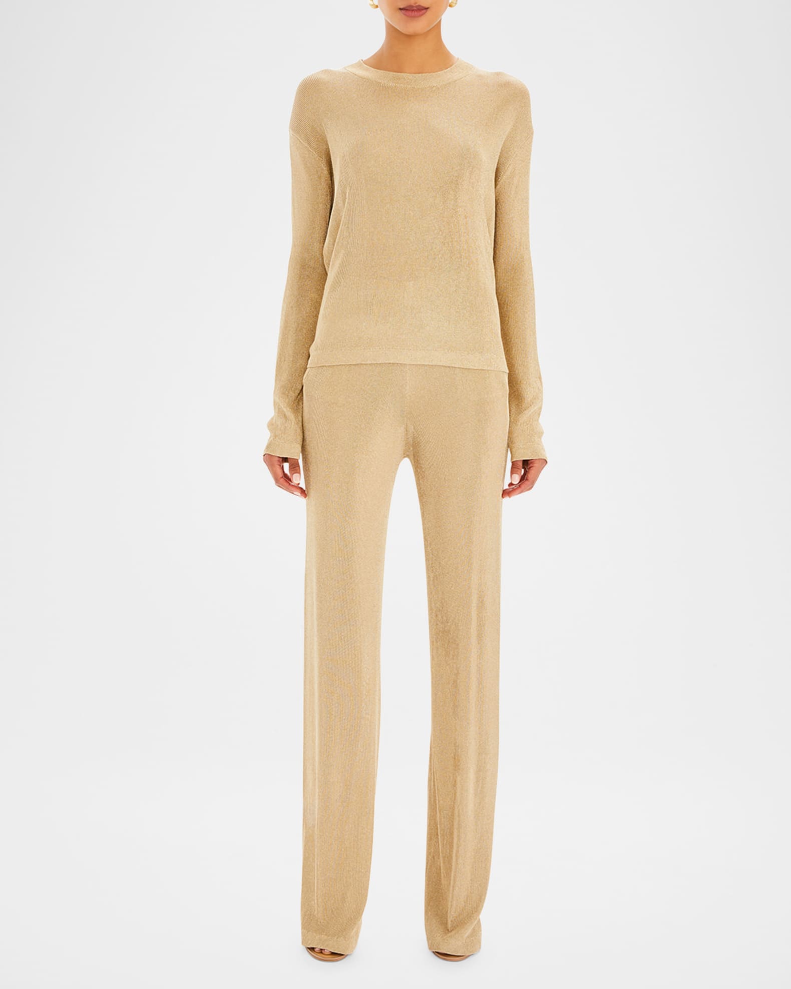 Sheldon Metallic Knit Pants 1