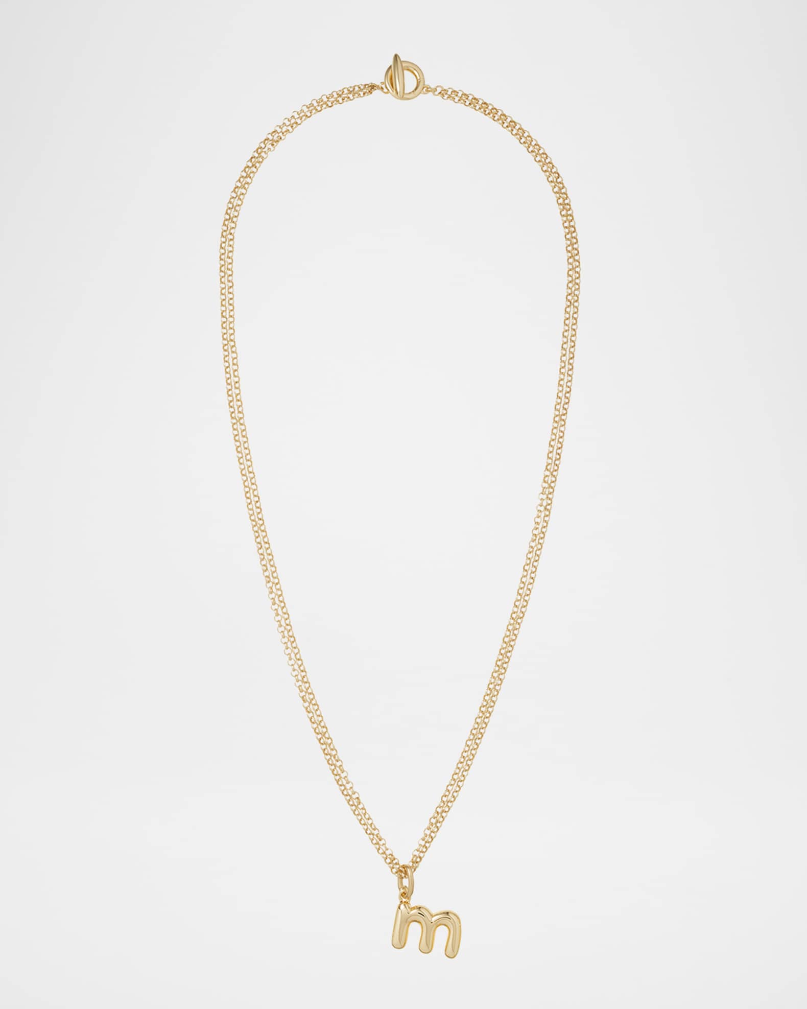 The Puffy Initial Necklace 0