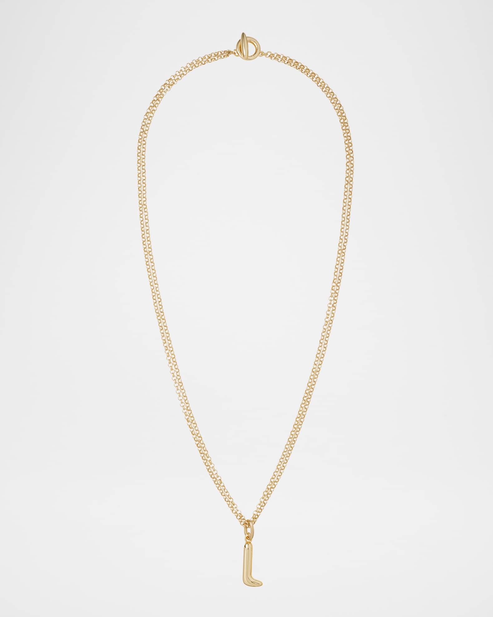 The Puffy Initial Necklace 0