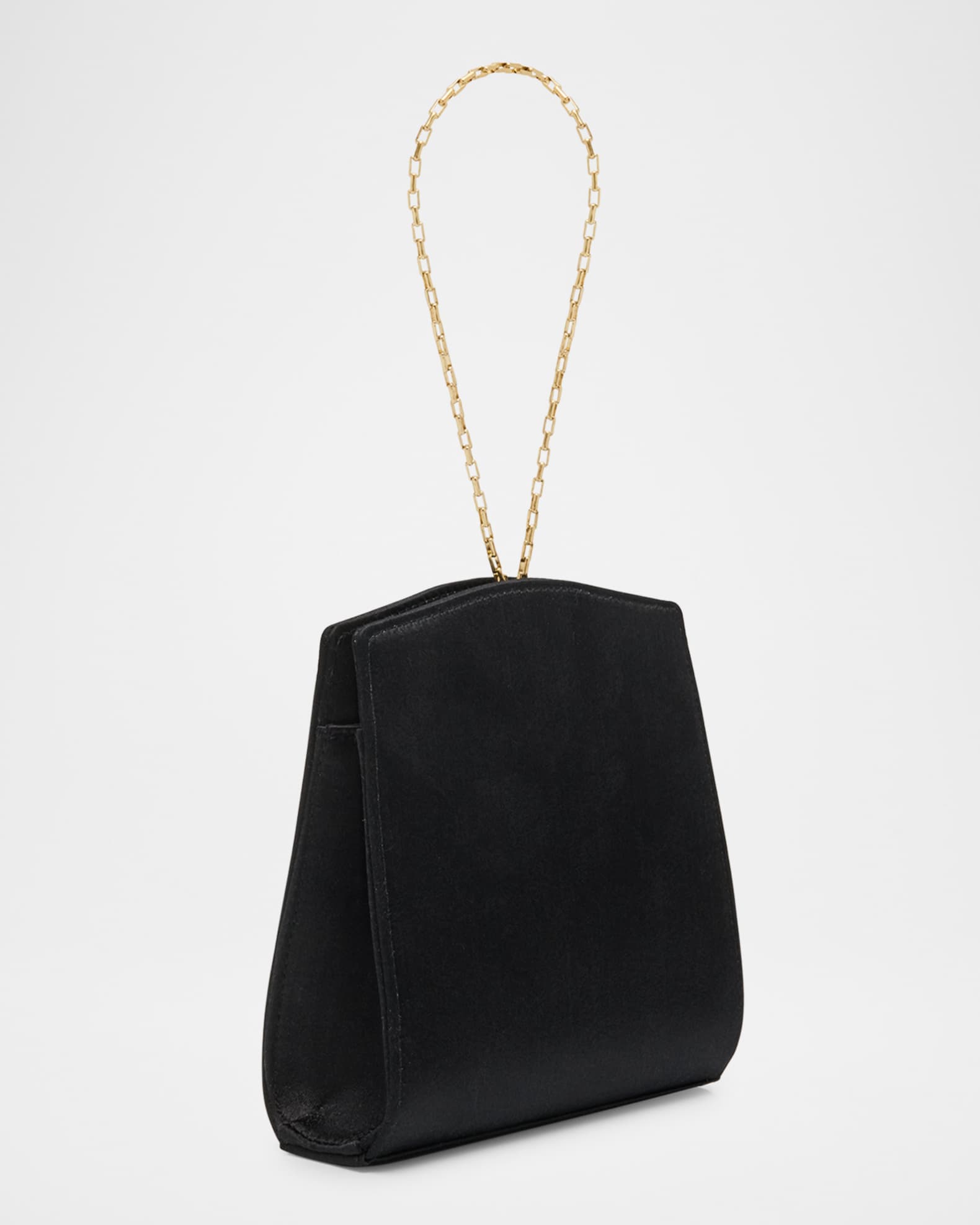 Saint Laurent Mini YSL Evening Wristlet in Satin | Neiman Marcus