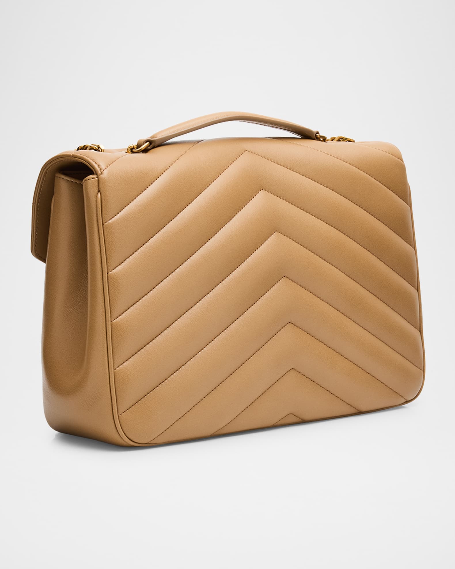 Saint Laurent Loulou Large YSL Chain Shoulder Bag in Quilted