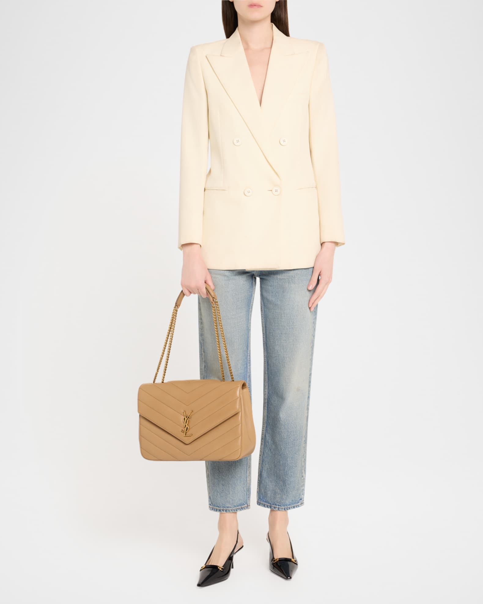 【関税&送料込】Saint Laurent Loulou Large Shoulder Bag In Q LOULOU large in MATELASSÉ lambskin | Saint Laurent | YSL US