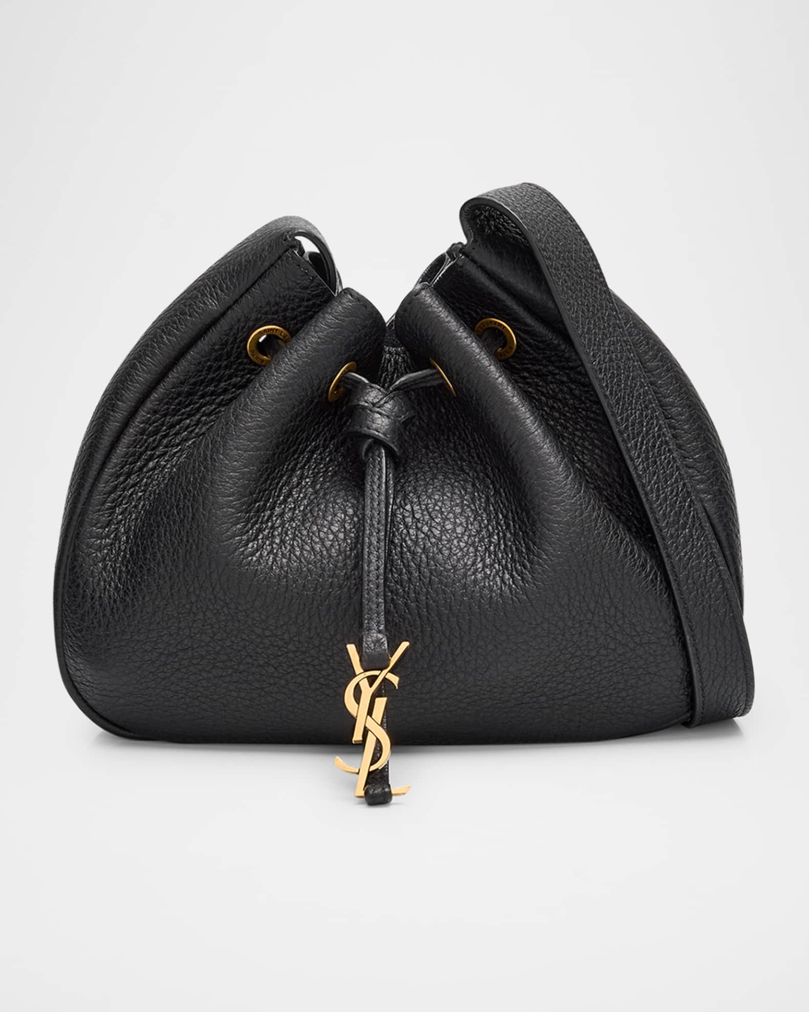 Paris VII Mini YSL Hobo Bag in Grained Leather 0