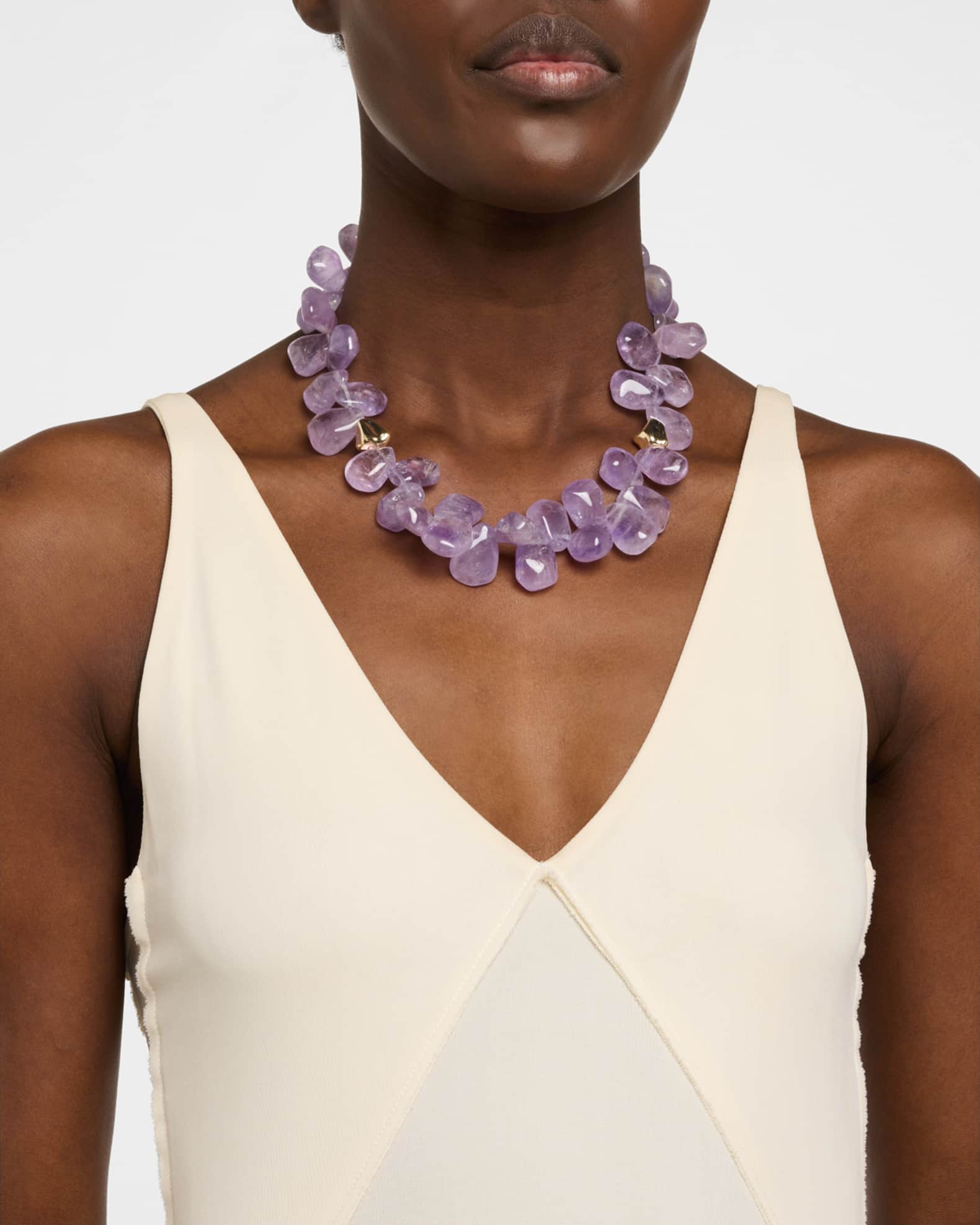 Up and Down Amethyst Accent Necklace 1