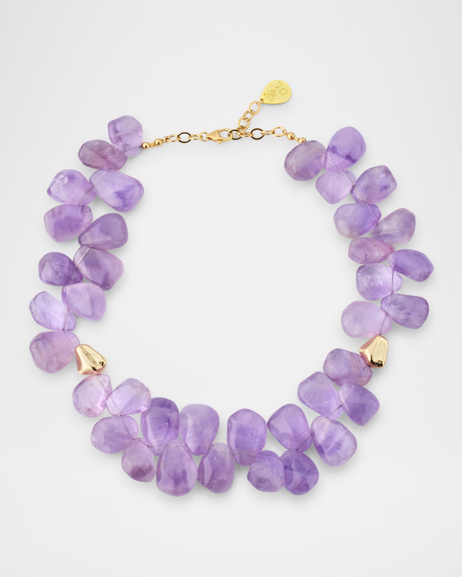 Up and Down Amethyst Accent Necklace 0