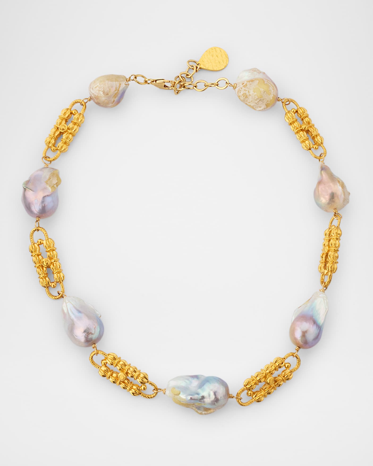 Freshwater Pearl Link Choker Necklace 0
