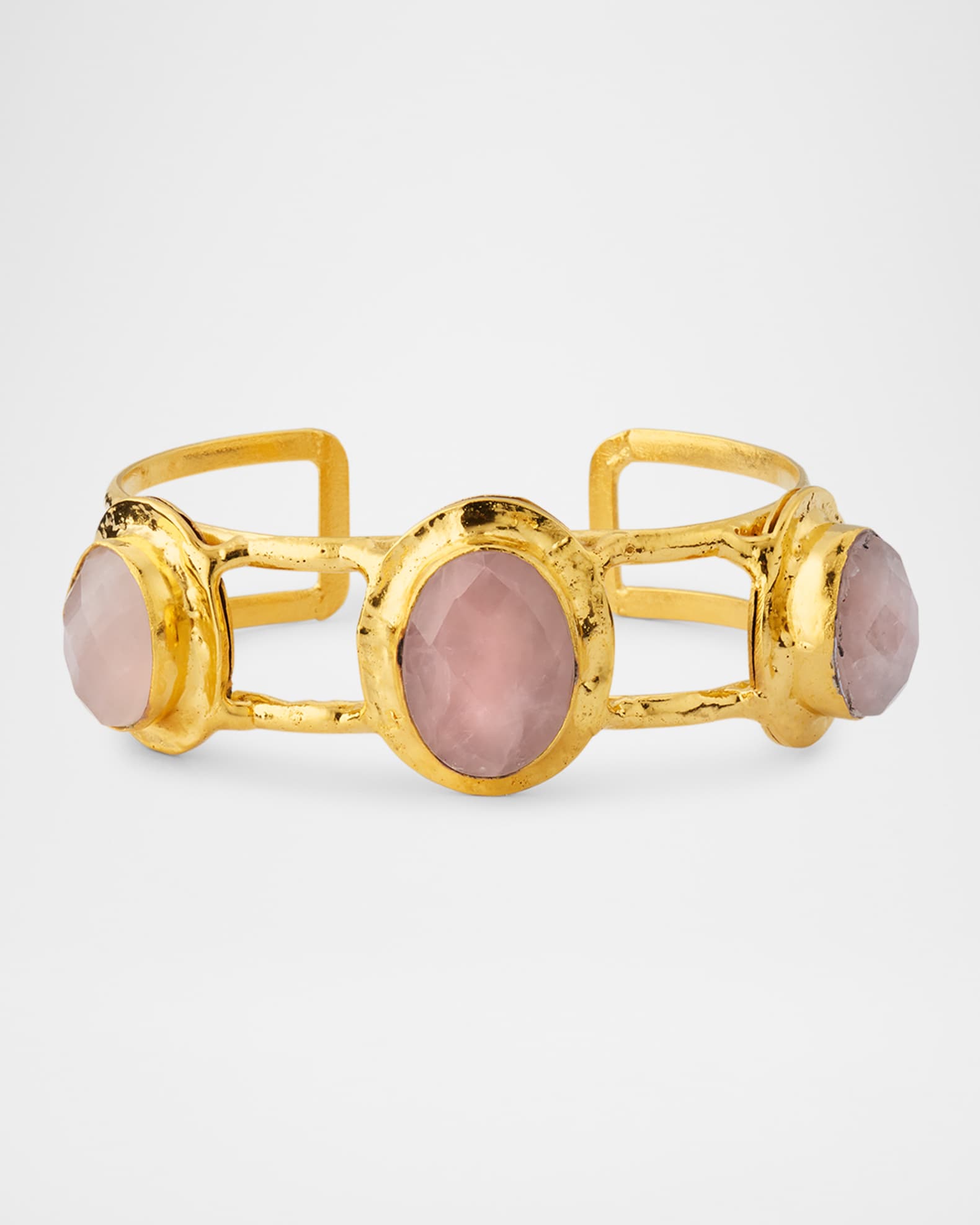 Rose Quartz Open Cuff Bracelet 0
