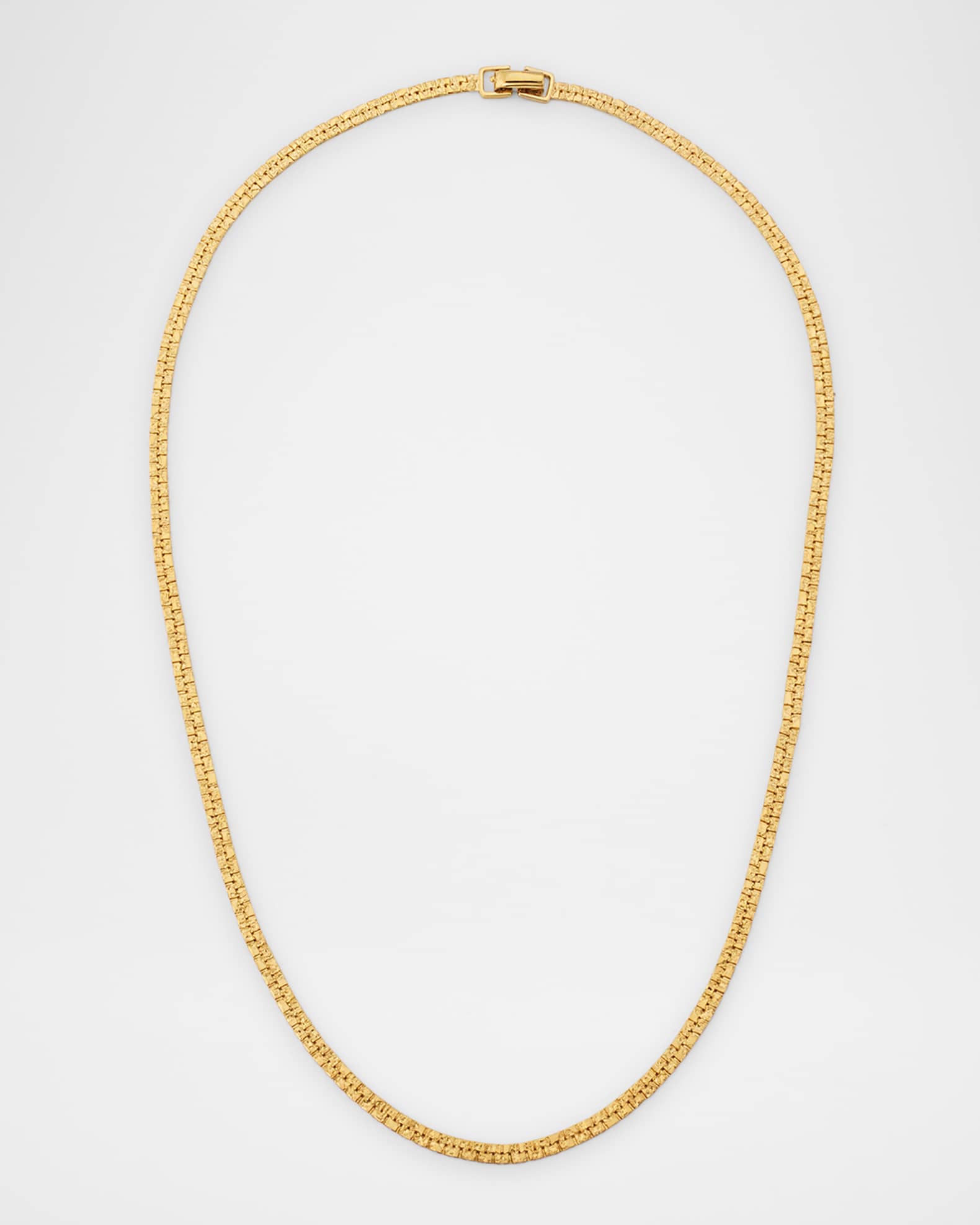 Textured Sparkle Chain Necklace 0