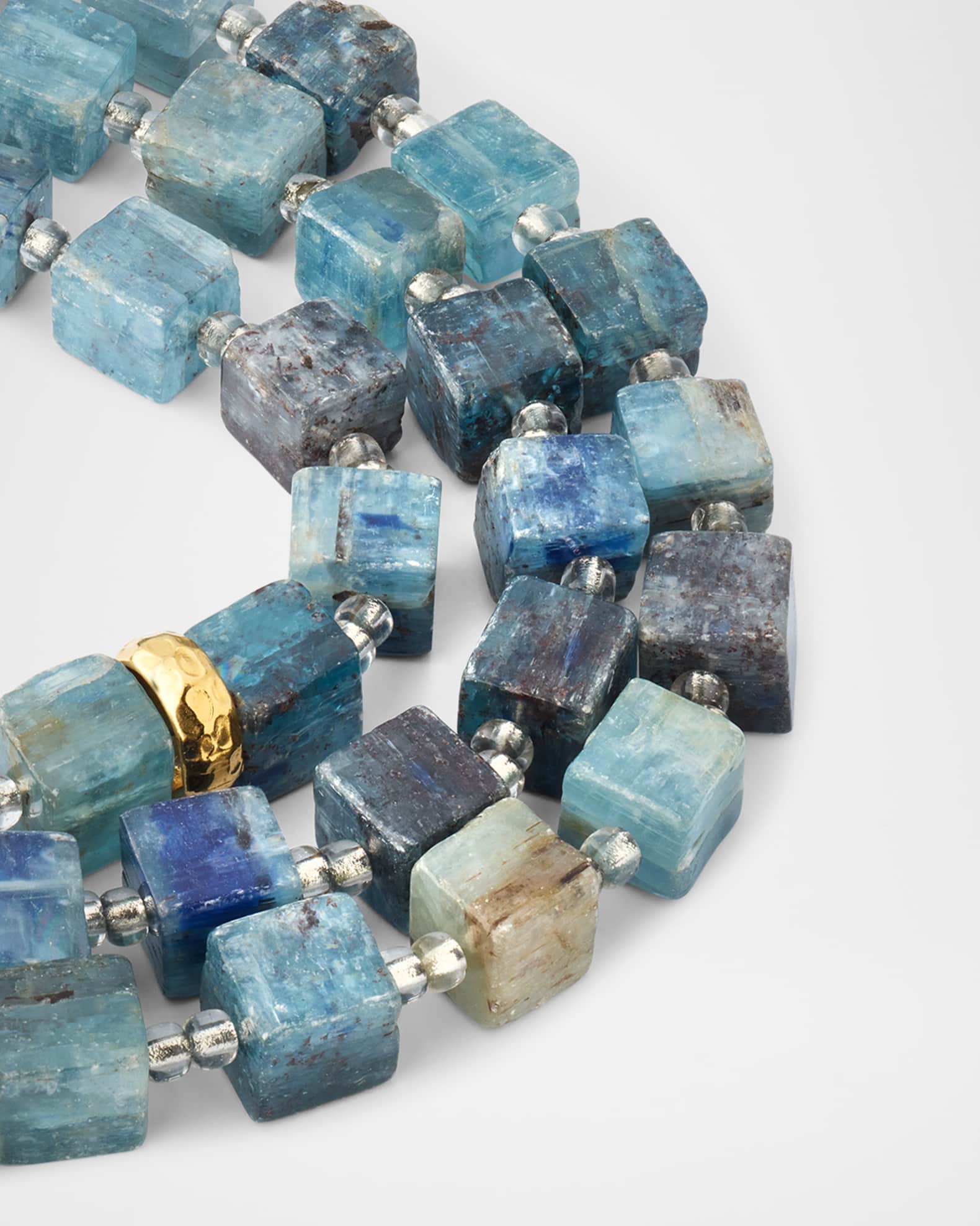 Natural Blue Kyanite Multistrand Necklace 1