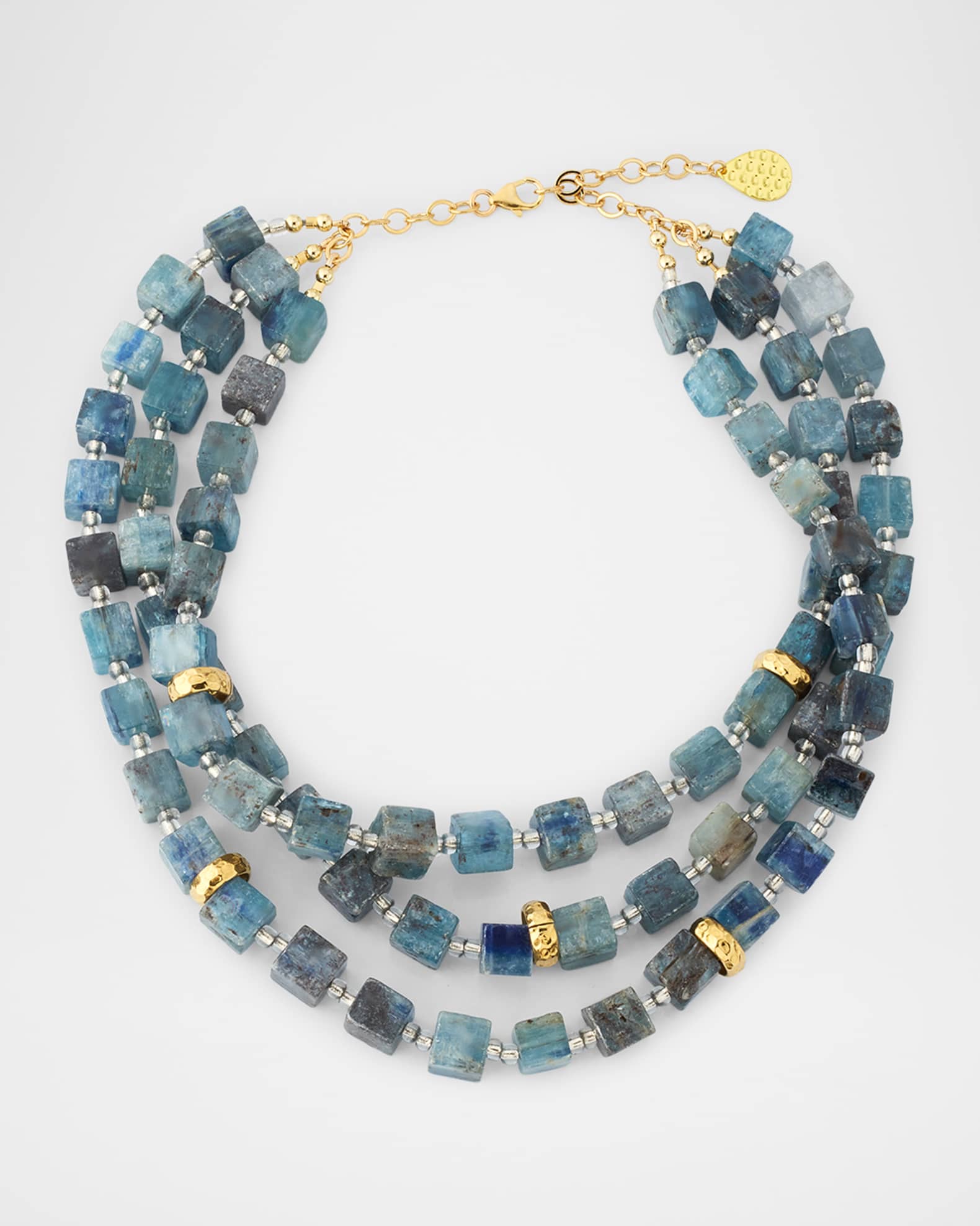 Natural Blue Kyanite Multistrand Necklace 0