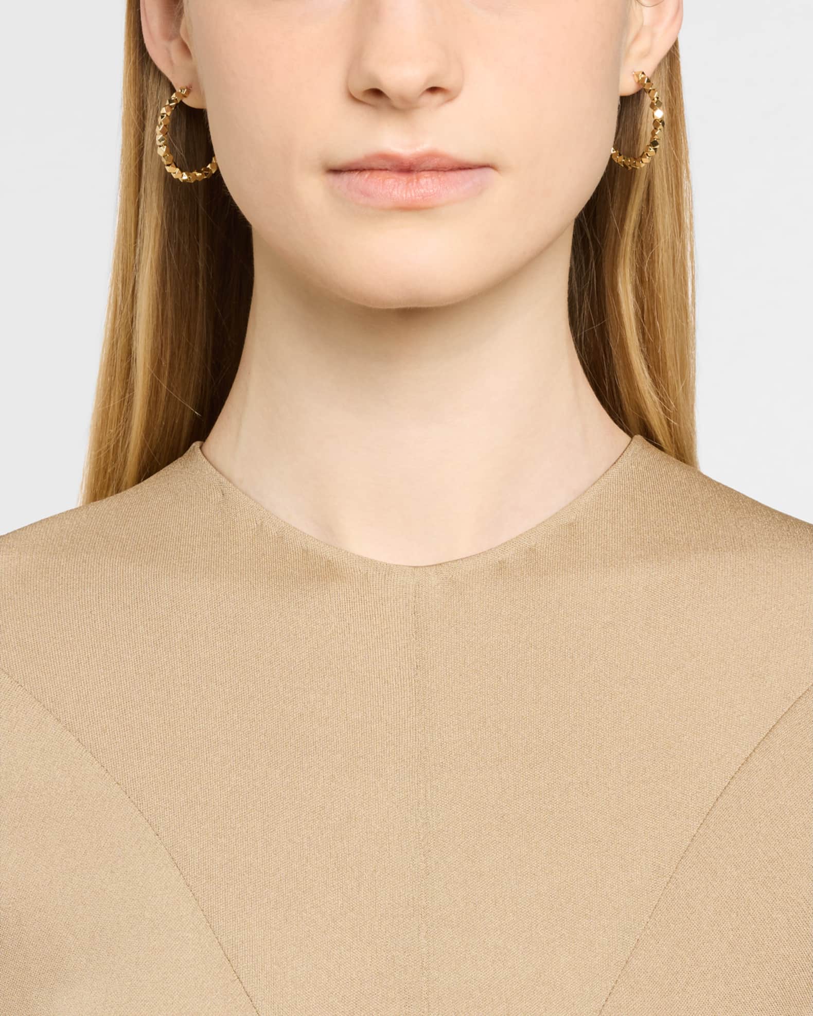 Textured Hoop Earrings 1