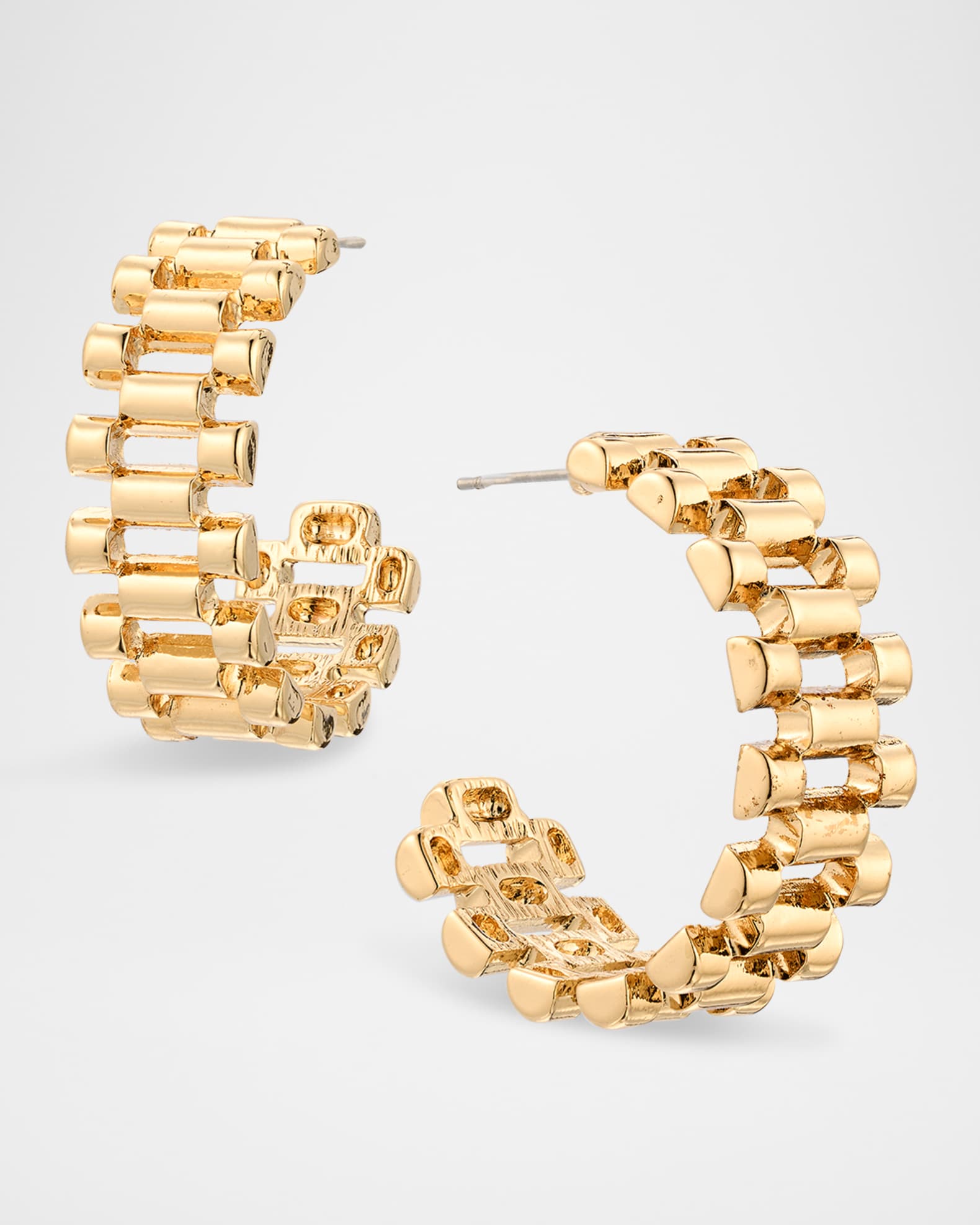 Gold Filigree Hoop Earrings 0
