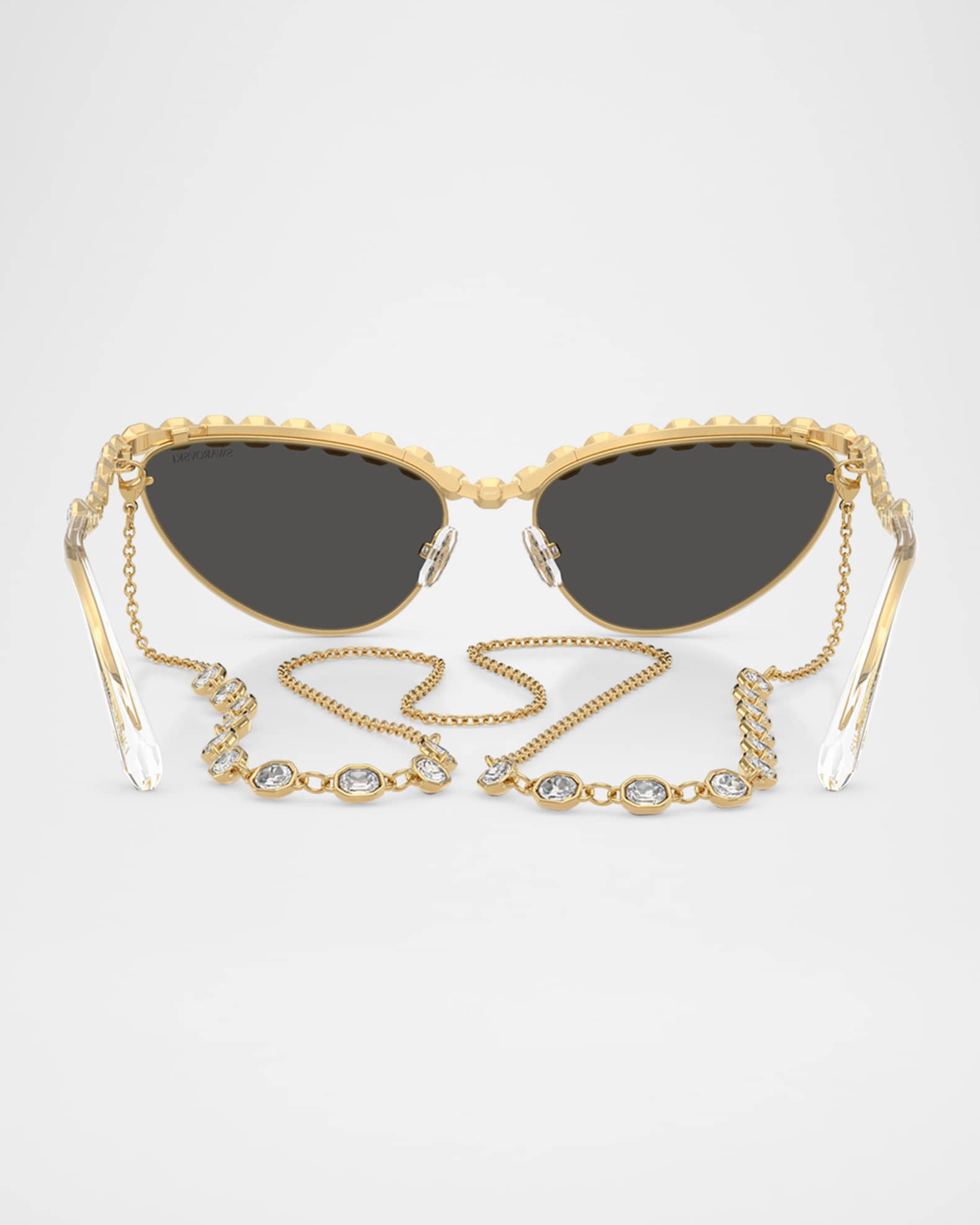 SWAROVSKI SK7030 Cat Eye Crystalized Sunglasses | Neiman Marcus