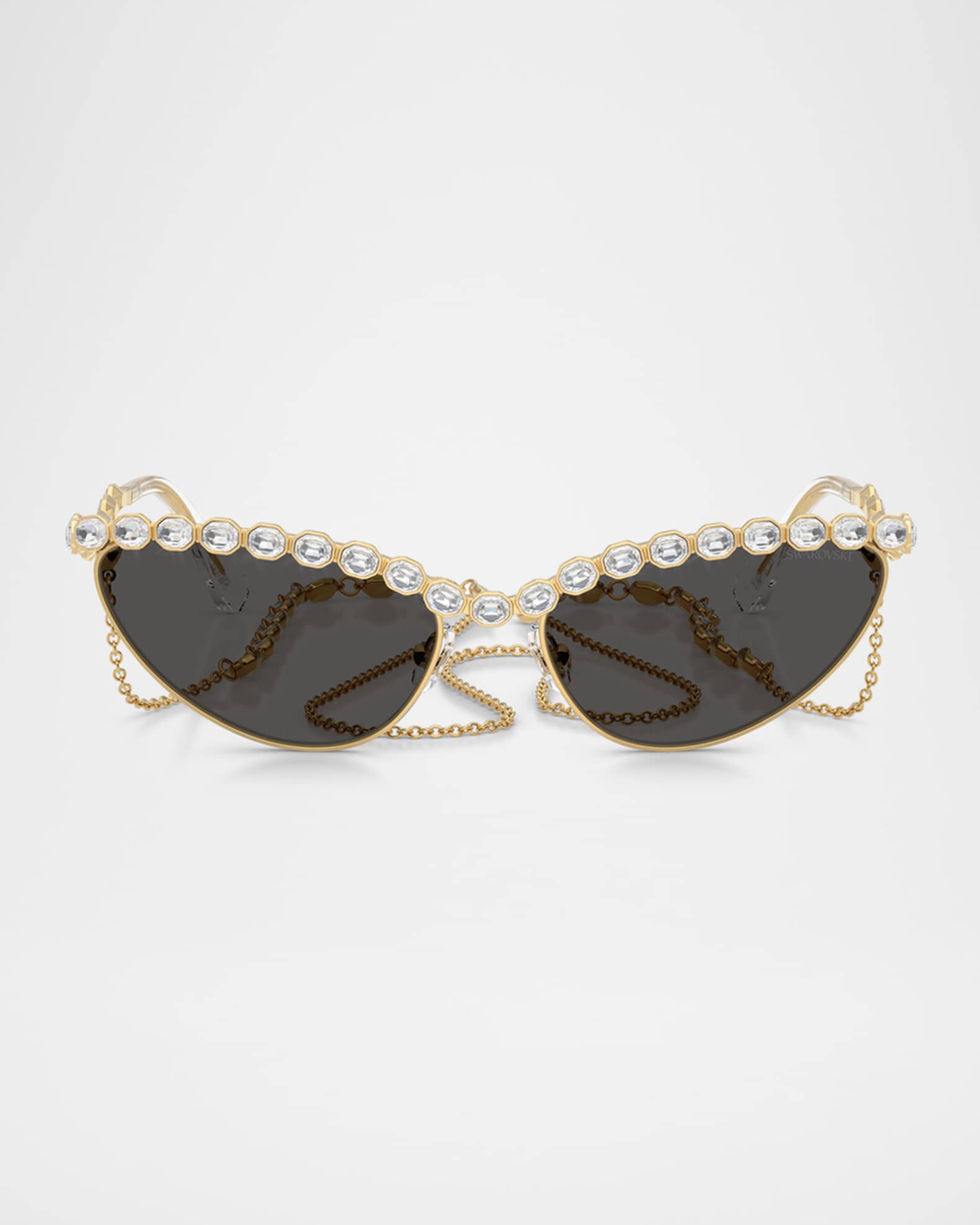 SK7030 Cat Eye Crystalized Sunglasses 0