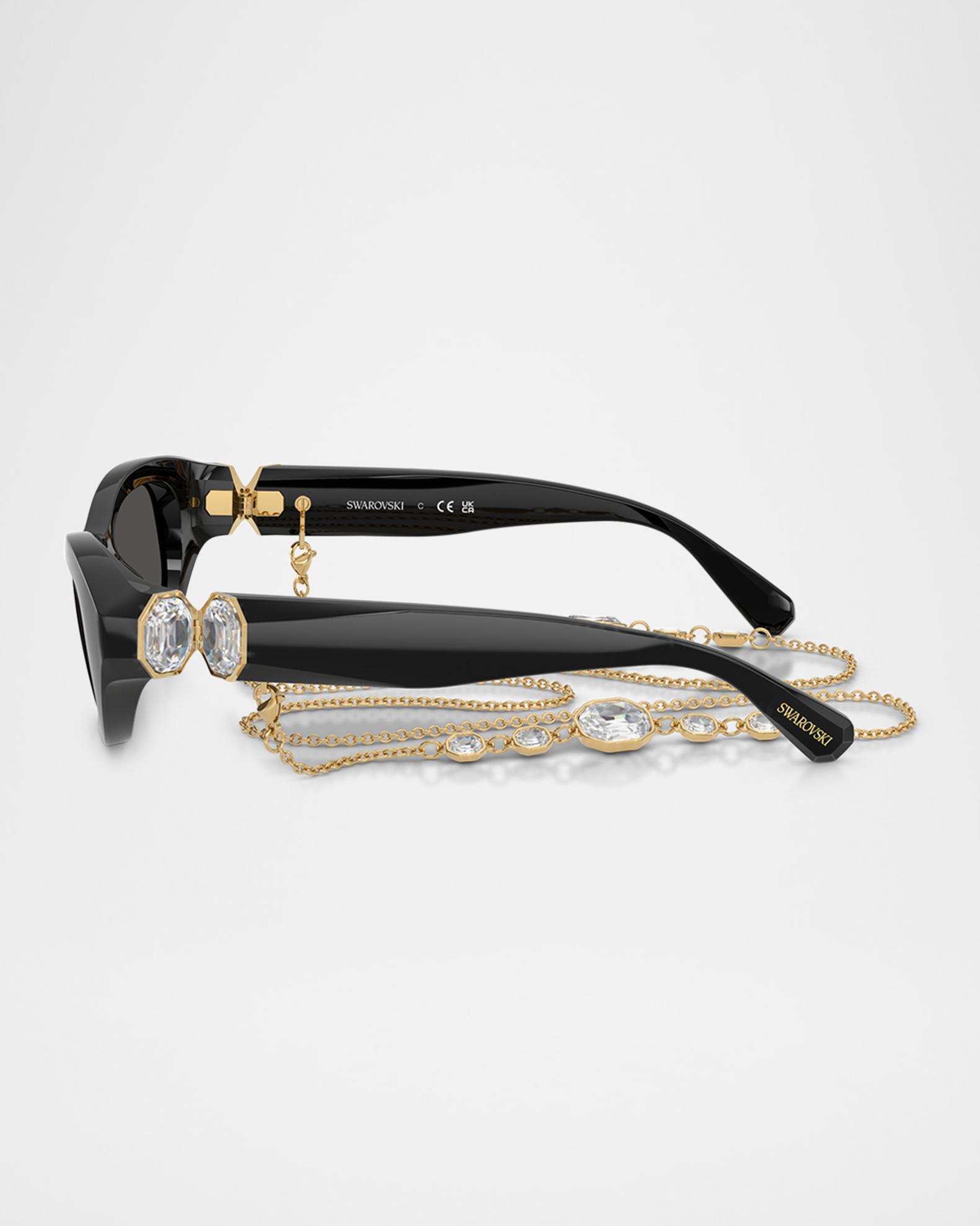SWAROVSKI SK6036U Rectangle Plastic Sunglasses | Neiman Marcus