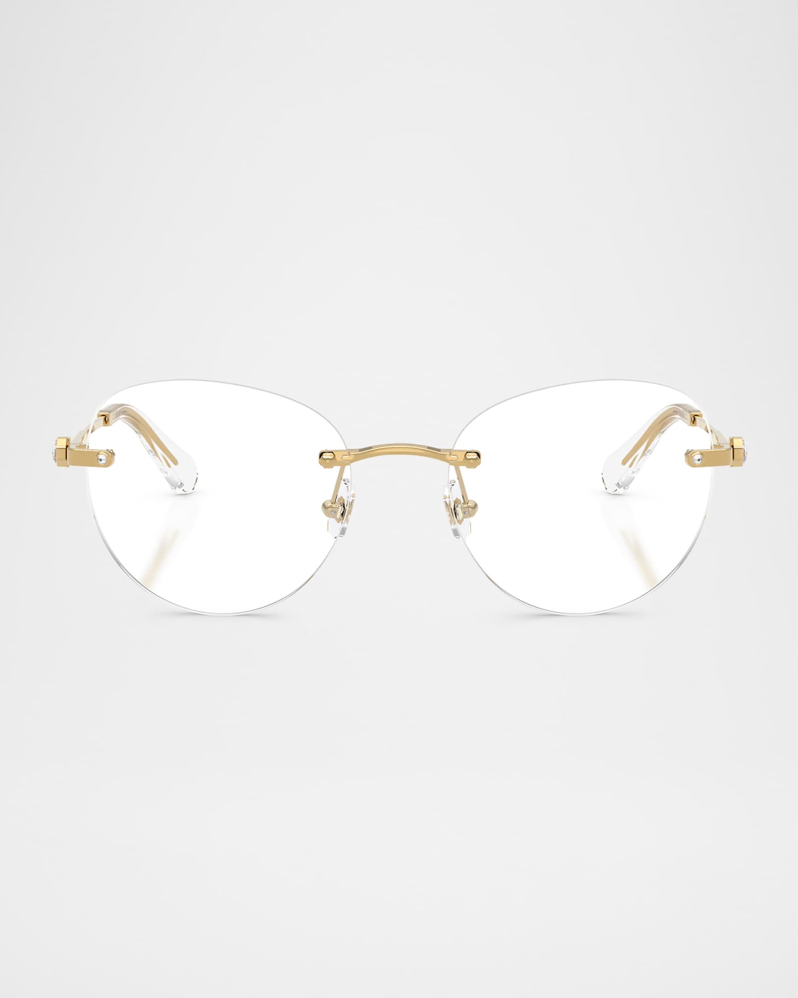 SK1021 Round Metal Optical Glasses 0