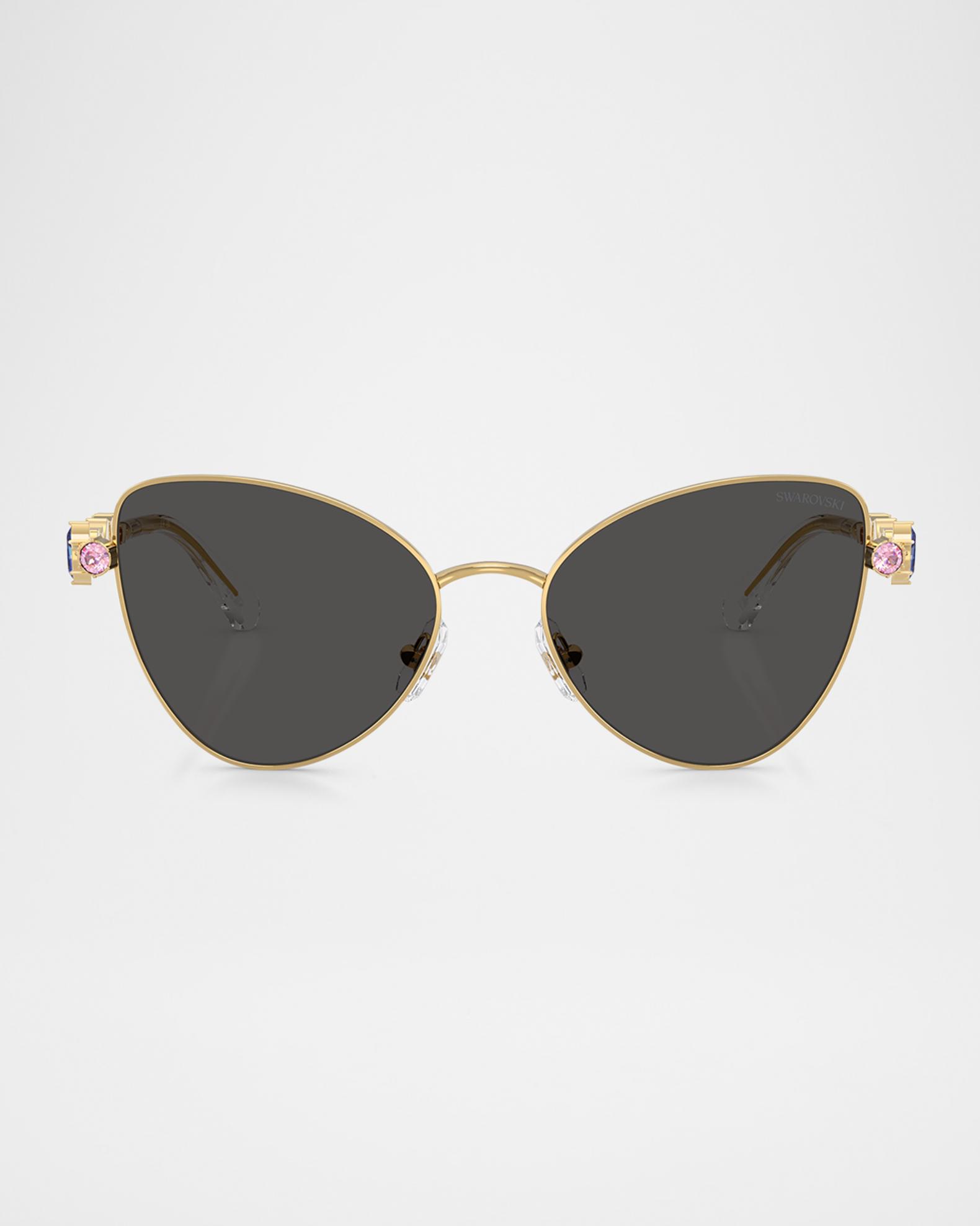 J.C. Jimmy Swarovski Crystal
 Embellished Butterfly Sunglasses Jimmy Choo Macis Swarovski Crystal Acetate/Metal Butterfly  main image 4
