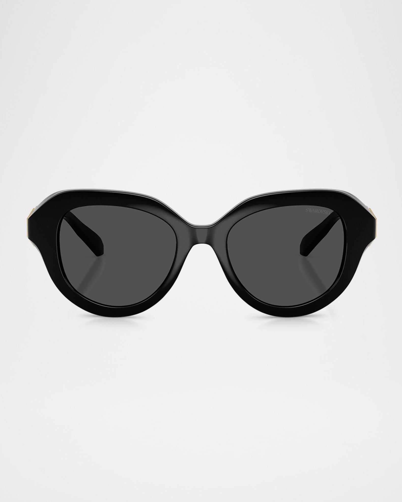 Swarovski Round Black Sunglasses – Full Set – New in Box Swarovski SK6059 1038/87 Sunglasses - US main image 4